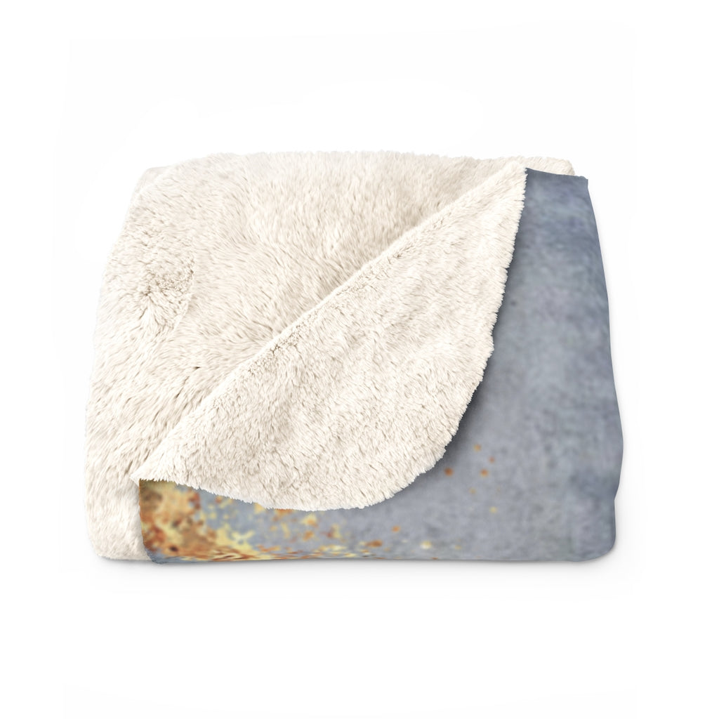 modern abstract cozy blanket