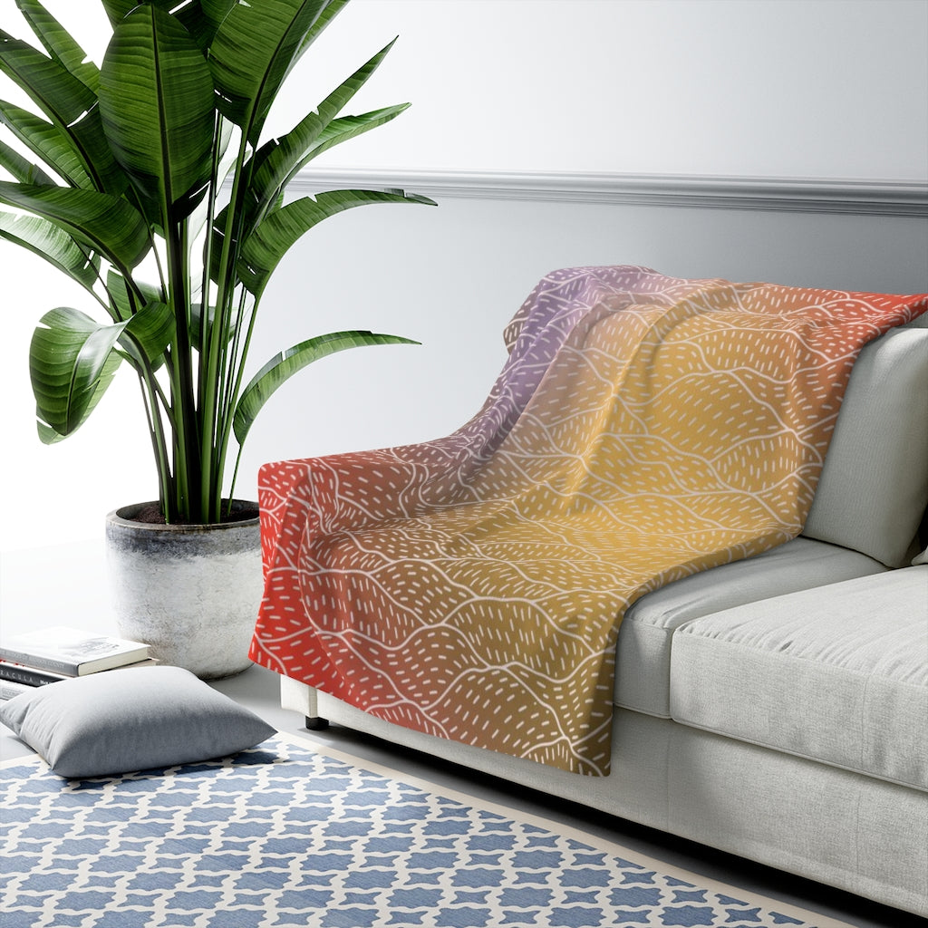 sherpa fleece throw blanket
