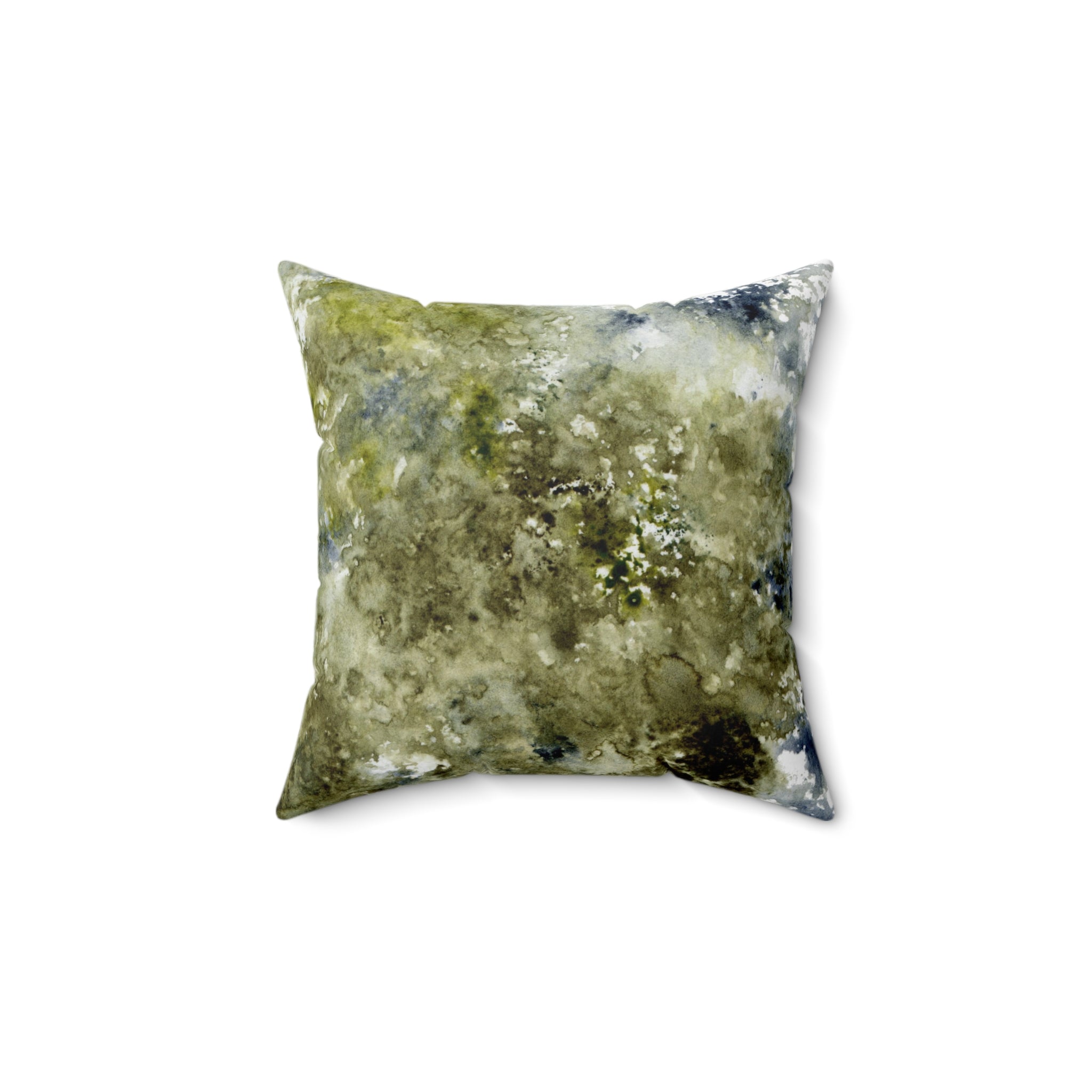 Abstract Floral Pillow Cover | Sage Green Navy