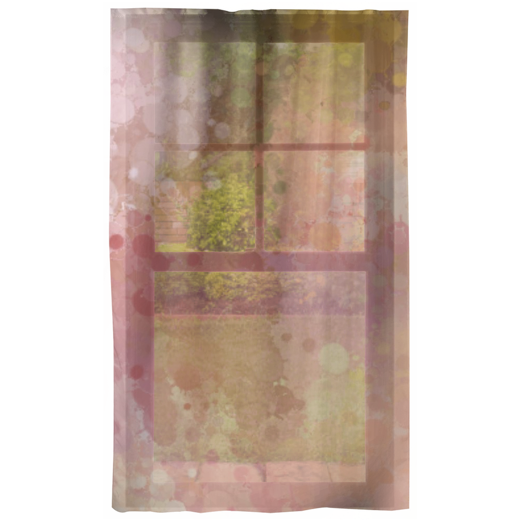Abstract Window Curtains | Lavender Pink