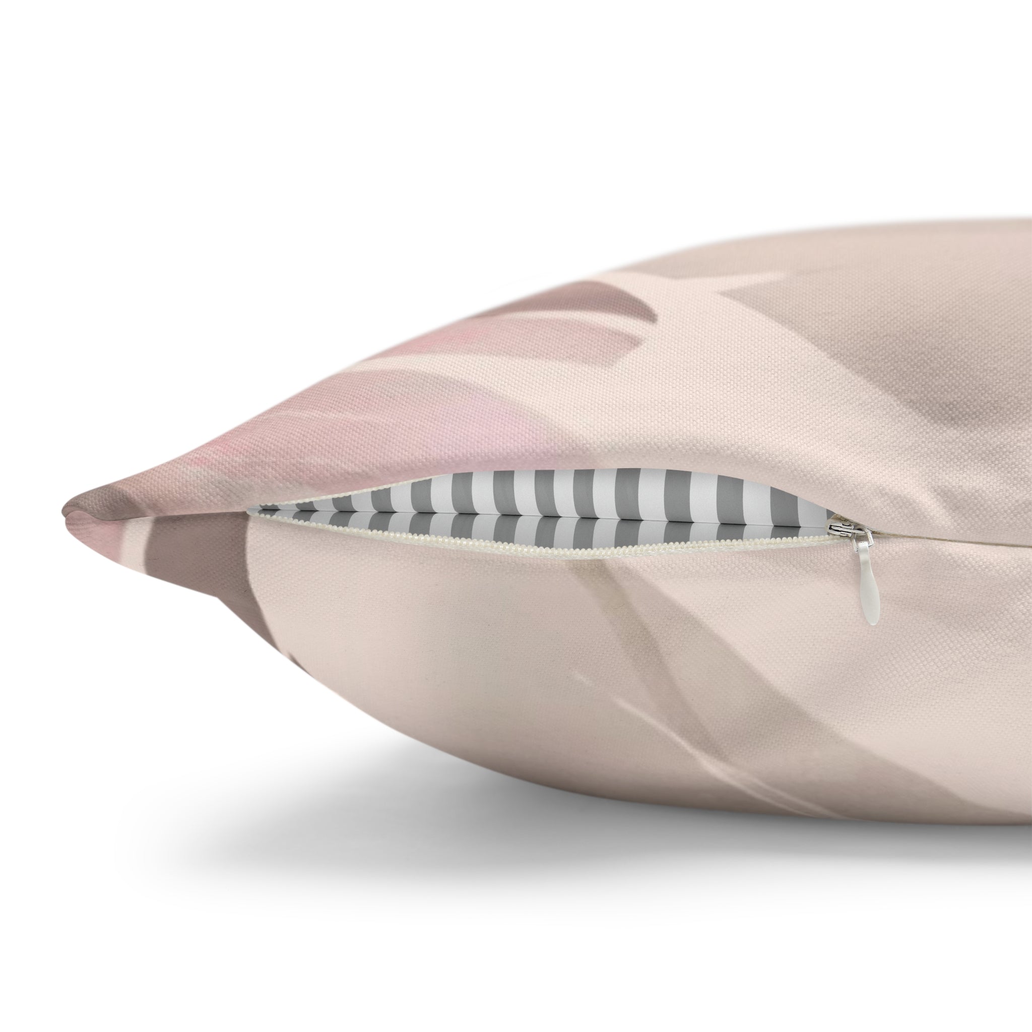 Floral Pillow Cover | Blush Pink Beige, Jungle Leaves