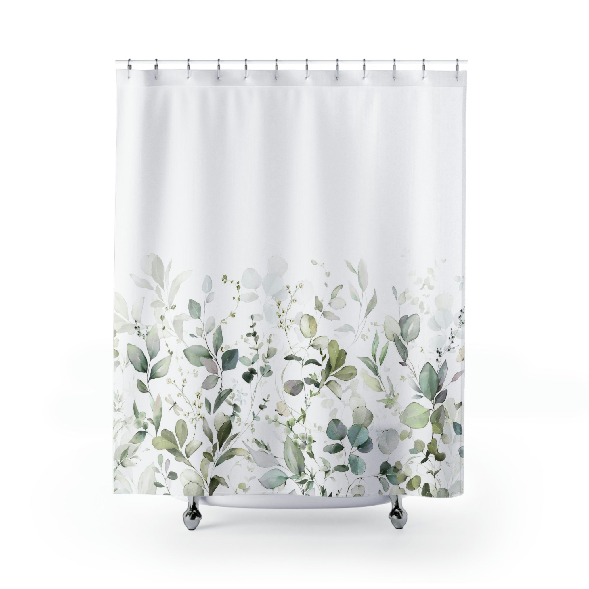 modern boho fabric shower curtain