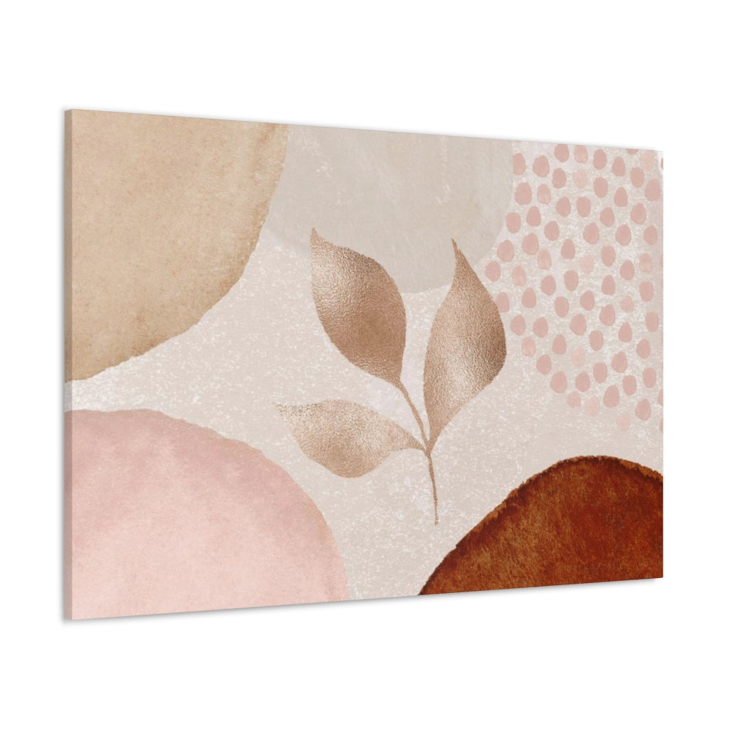 Abstract Canvas Wall Art | Blush Pink Floral