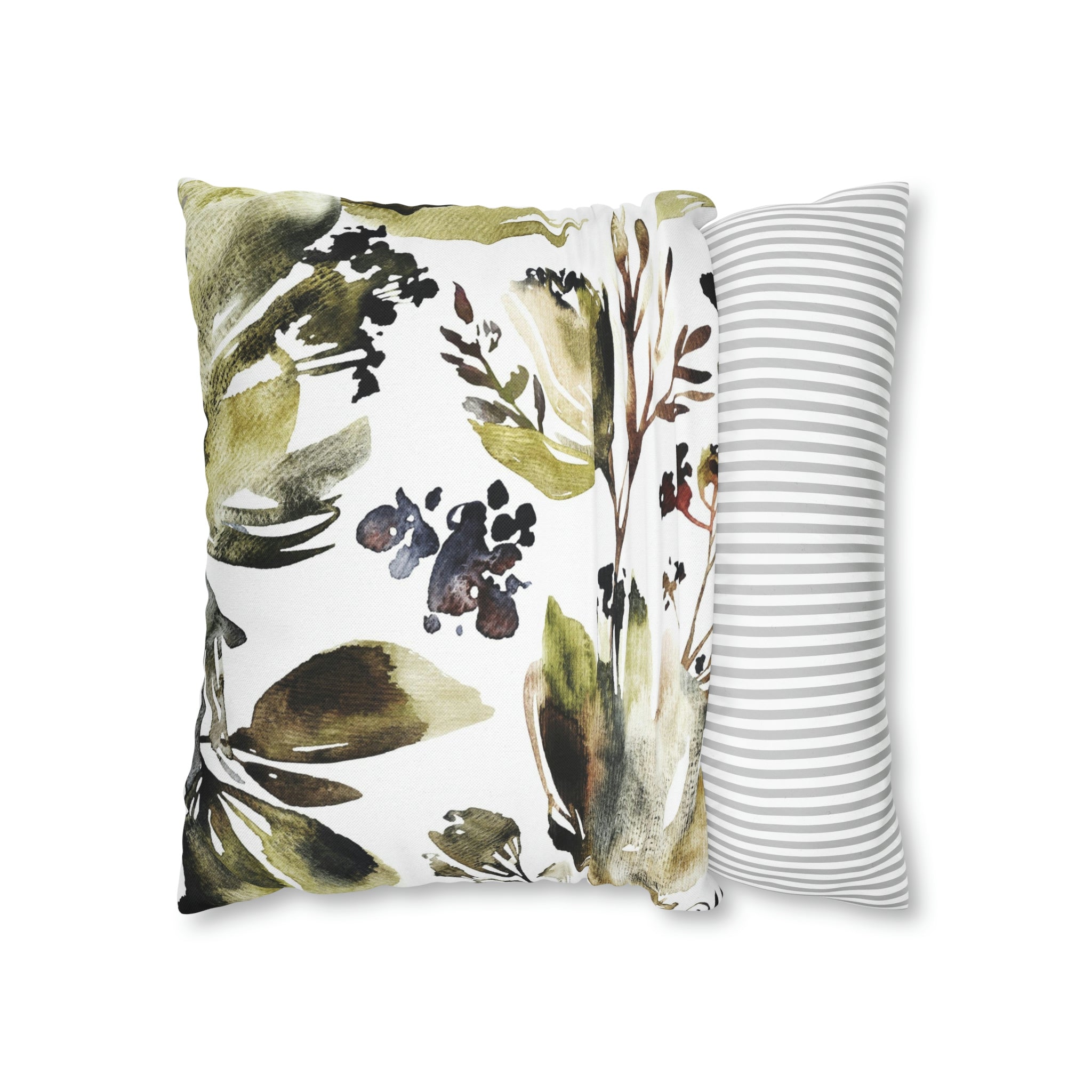 Floral Pillow Cover | Sage Green Abstract Botanical