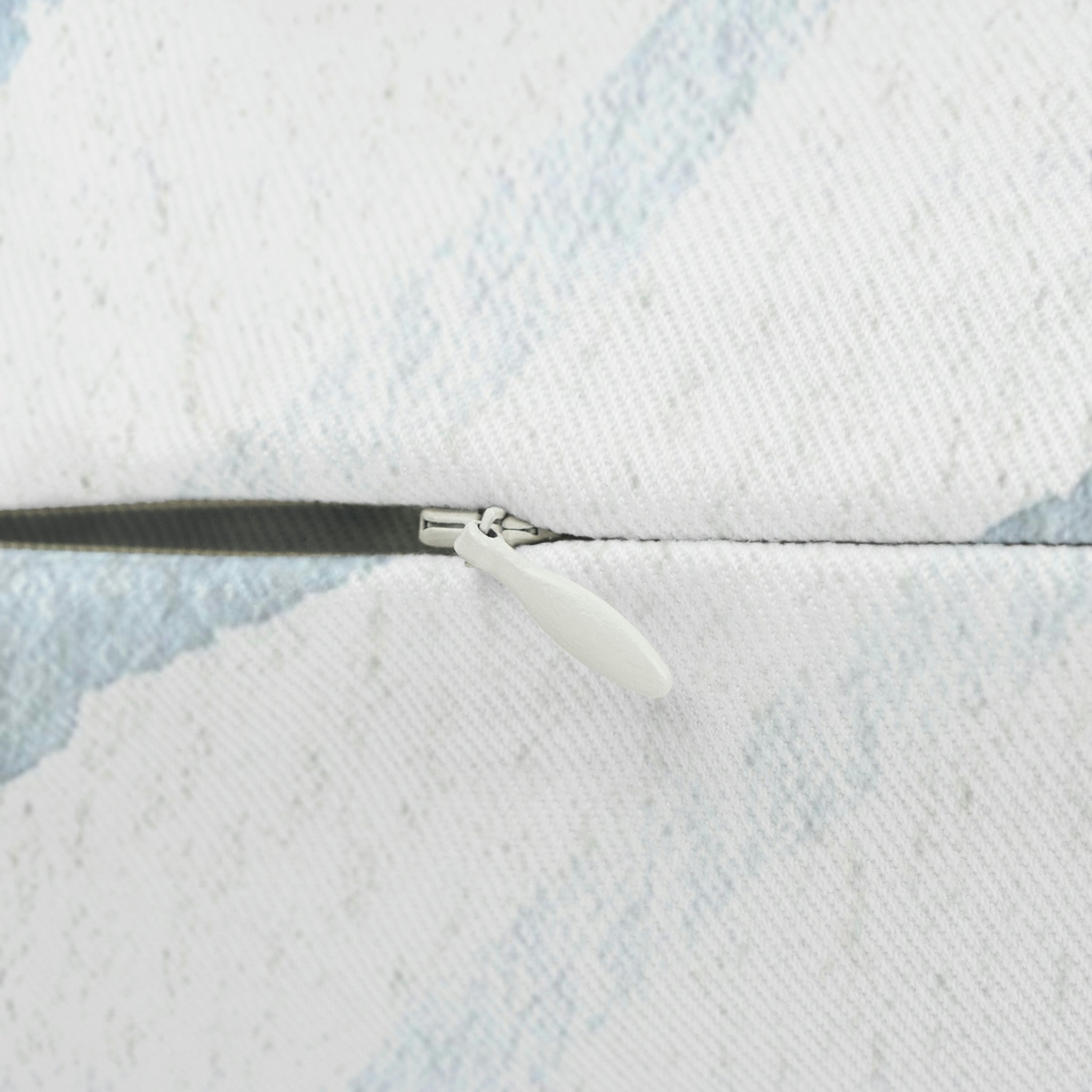 Winter Mountain Lumbar Pillow | Nature, Navy Blue White Watercolor