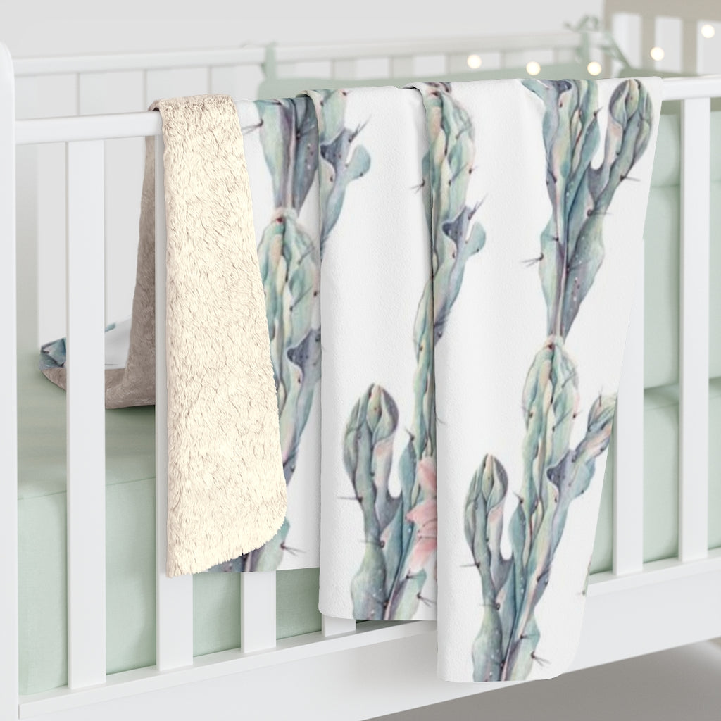 Floral Comfy Blanket | Succulent Cactus Flower