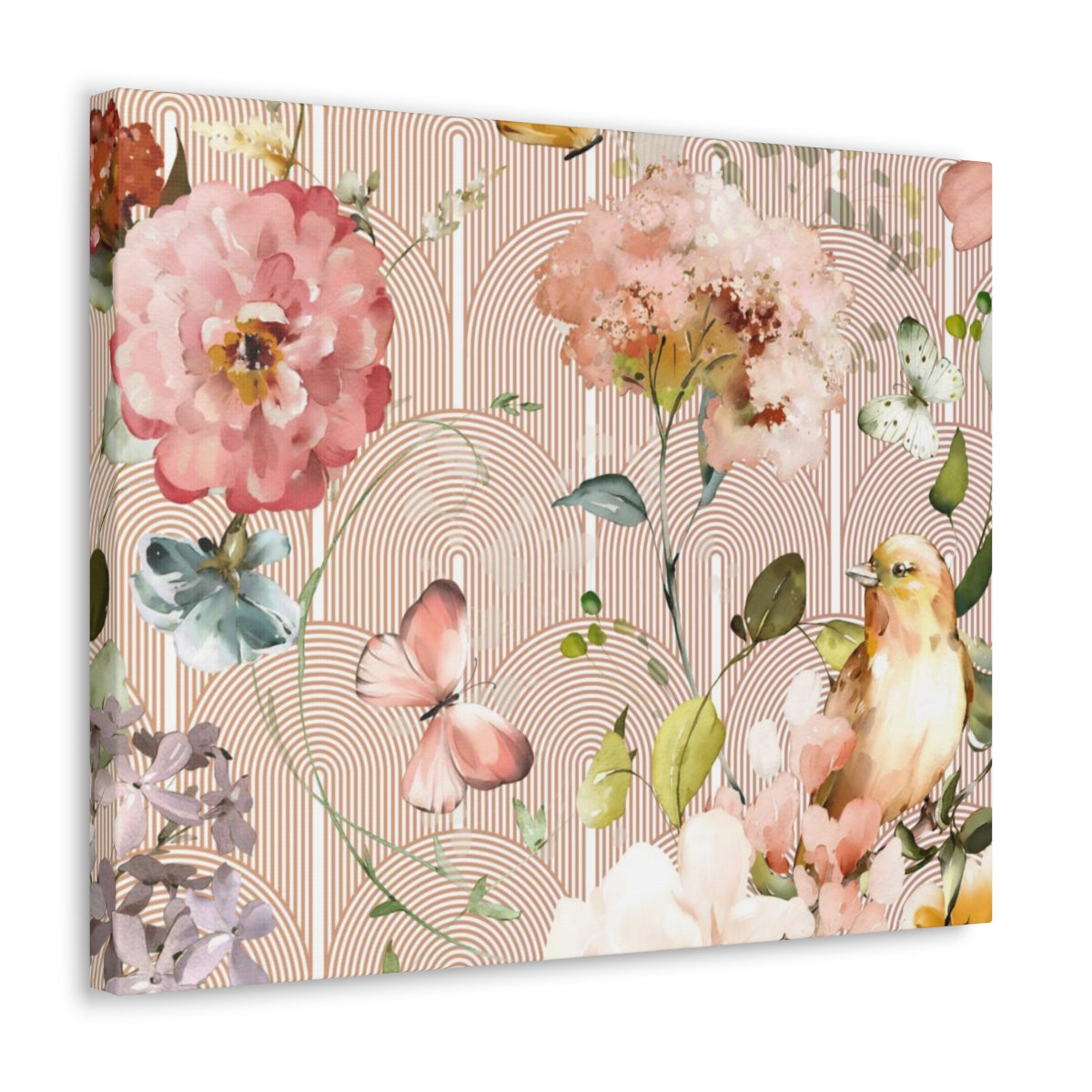 Floral Wall Canvas Print | Secret Garden