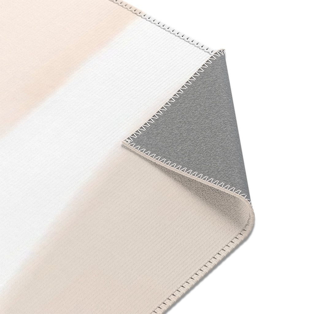 Boho Area Rug | Blush Pink Navy Gold Black Floral