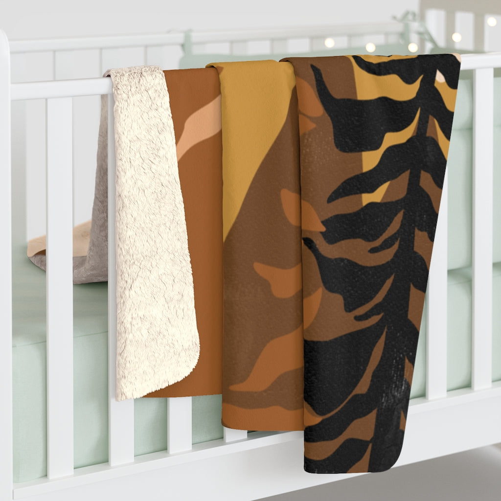 Boho Woodlands Spruce, Forest Blanket