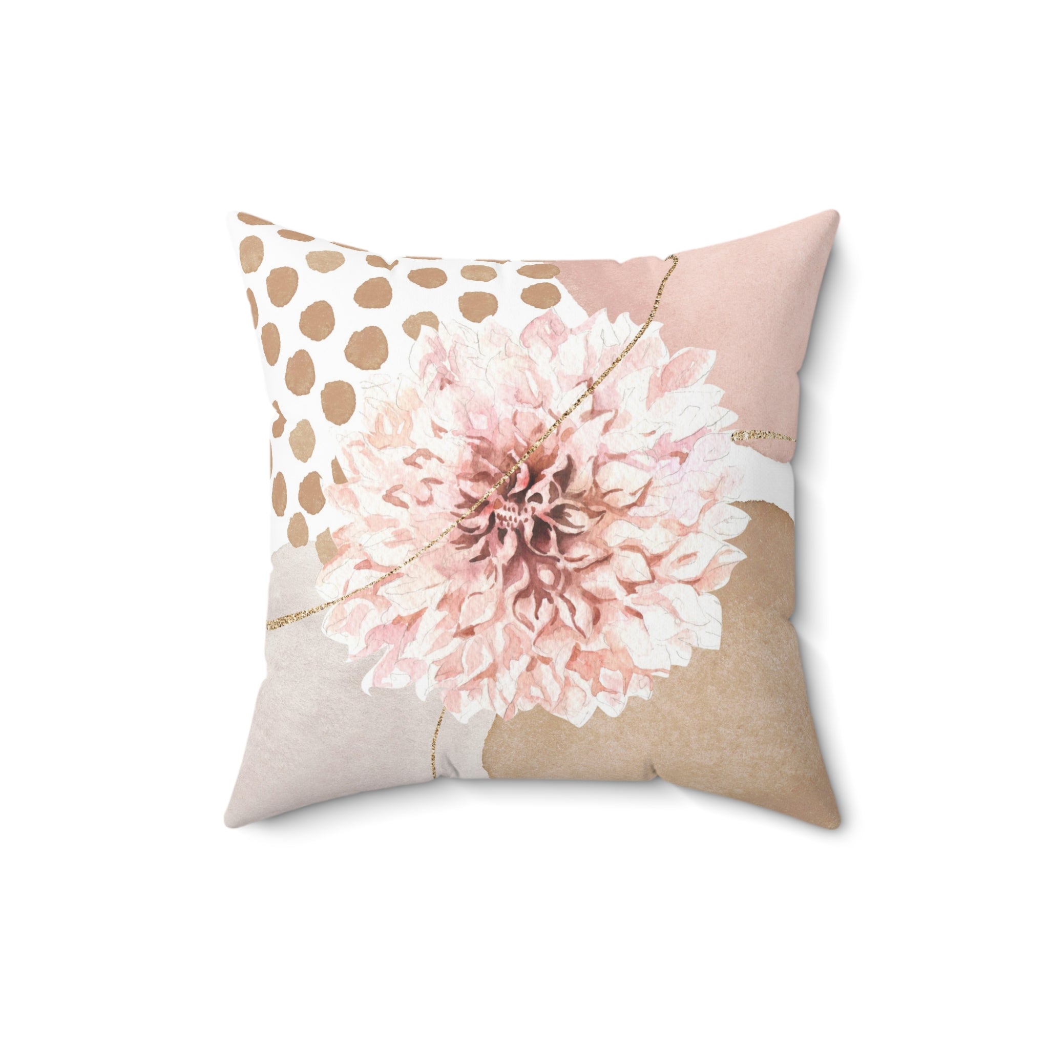 Abstract Pillow Cover | Blush Pink Beige Floral