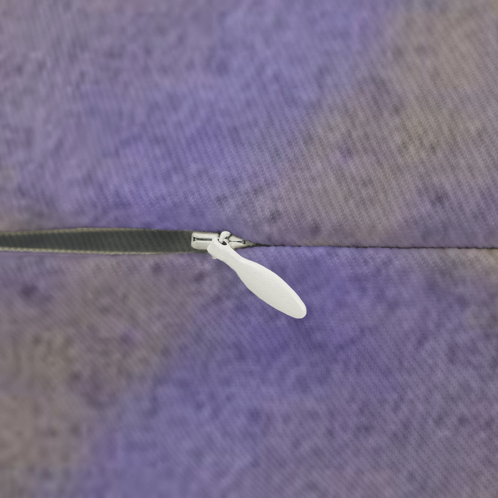 Abstract Boho Lumbar Pillow | Purple Yellow