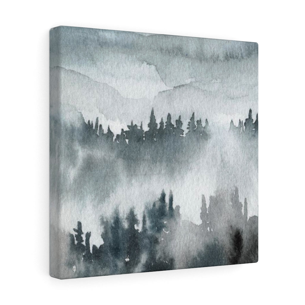 Nature Wall Canvas Art | Gray Woodlands