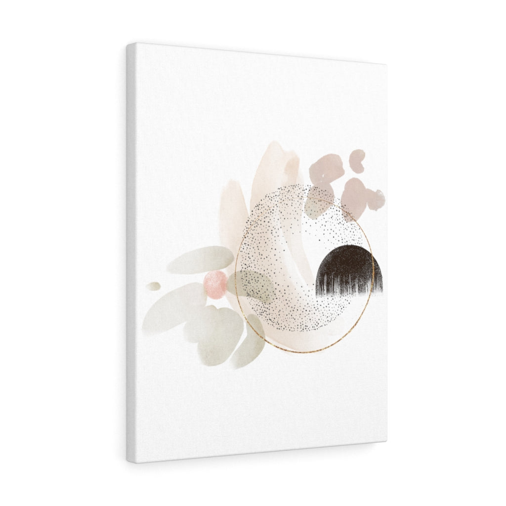 Abstract Canvas Art | Beige White Gold Brown