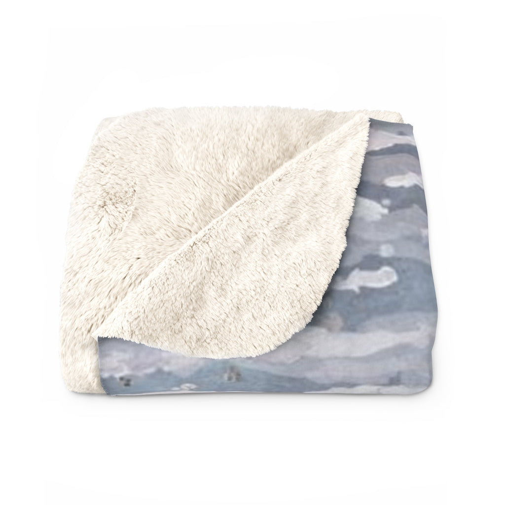 Clouds Comfy Blanket | Blue Ombre