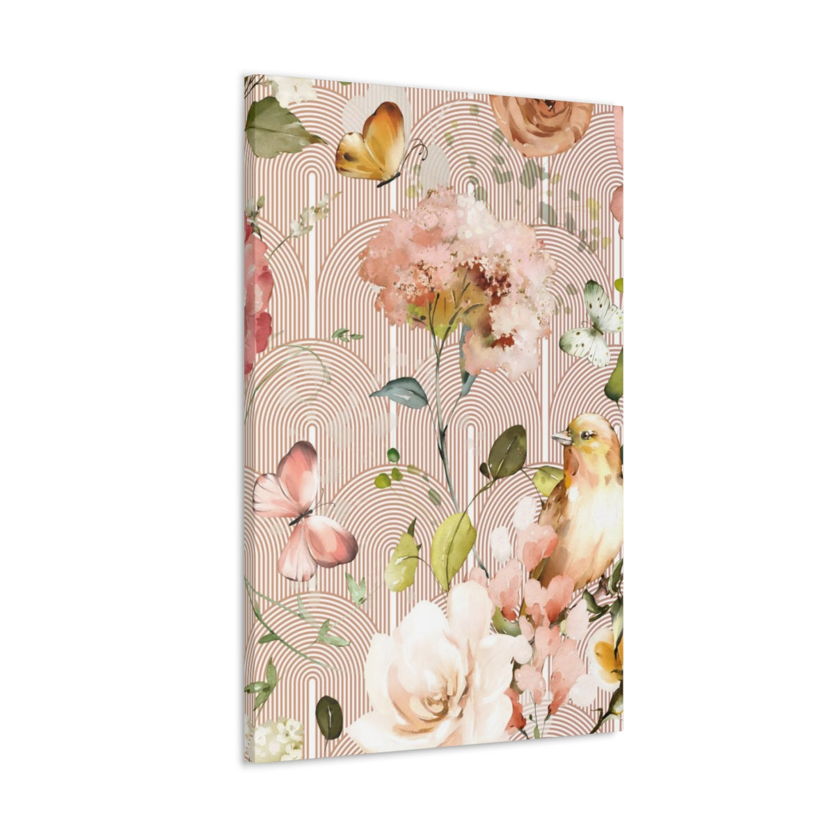 Floral Wall Canvas Print | Secret Garden