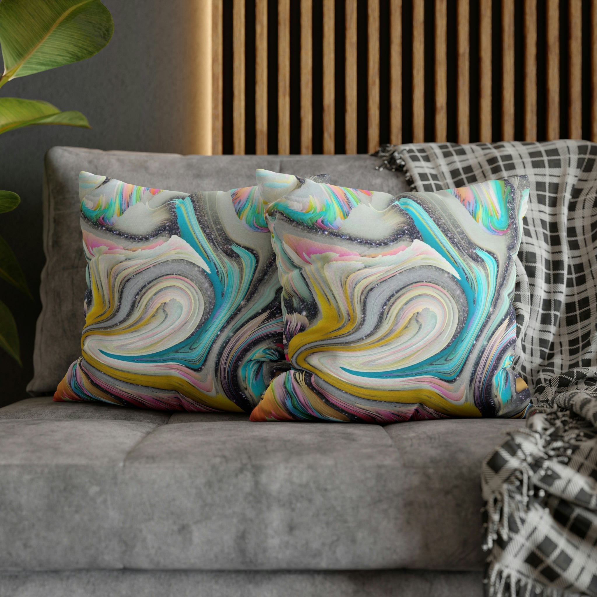 Abstract Pillow Cover | Funky Colorful