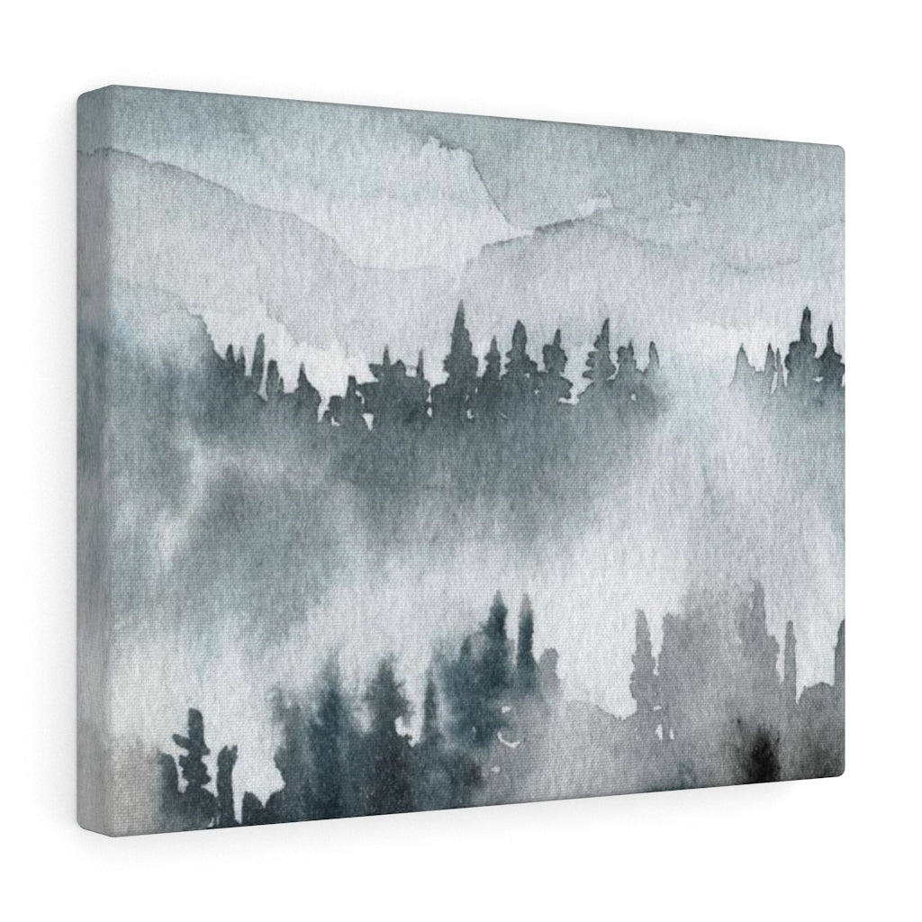 Nature Wall Canvas Art | Gray Woodlands