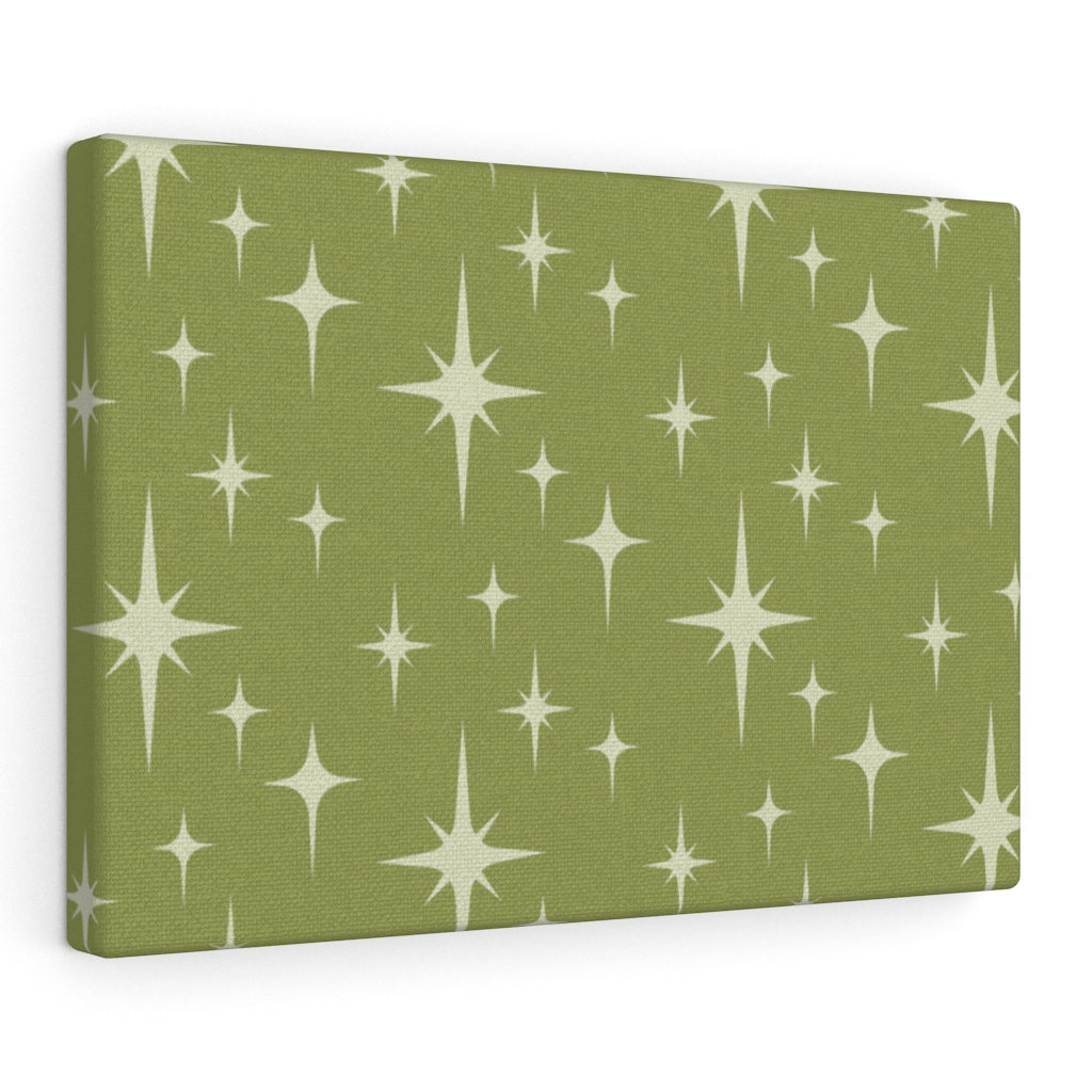 BOHO CANVAS ART | Sage Green Stars