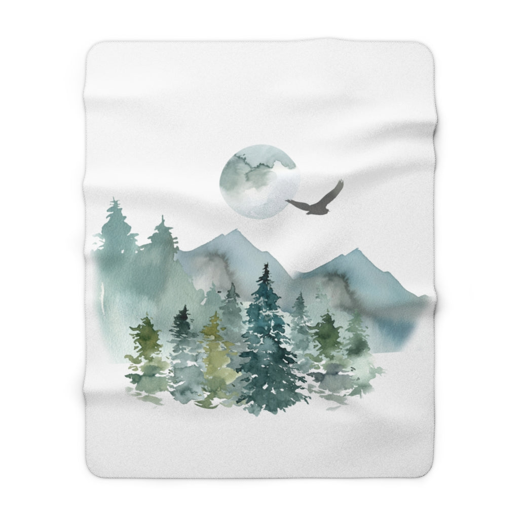 sherpa fleece throw blanket