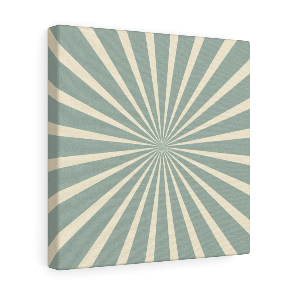 RETRO CANVAS ART | Mint Green Yellow