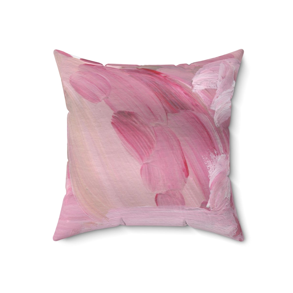 Abstract Pillow Cover | Pink Cotton Candy