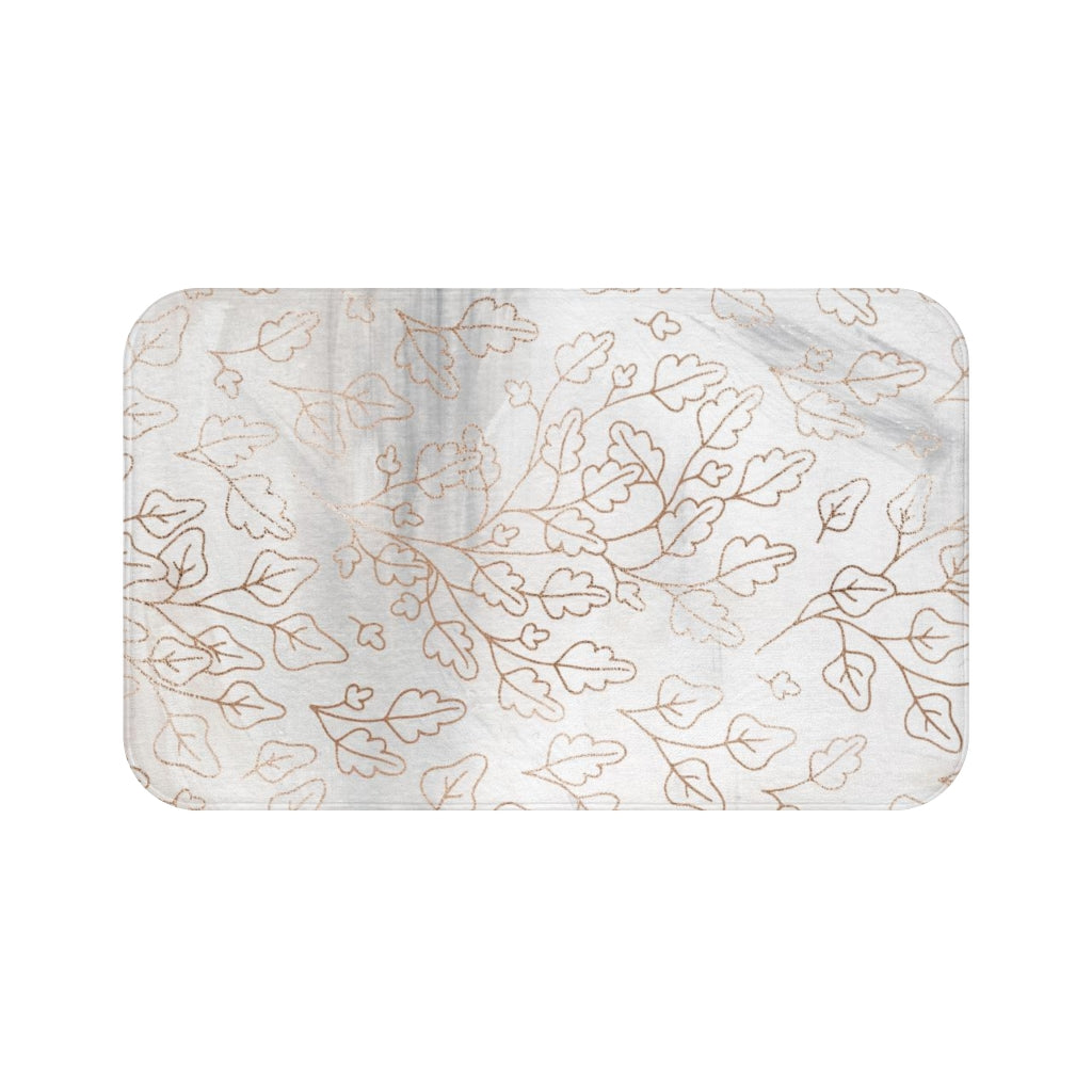 botanical green kitchen mat