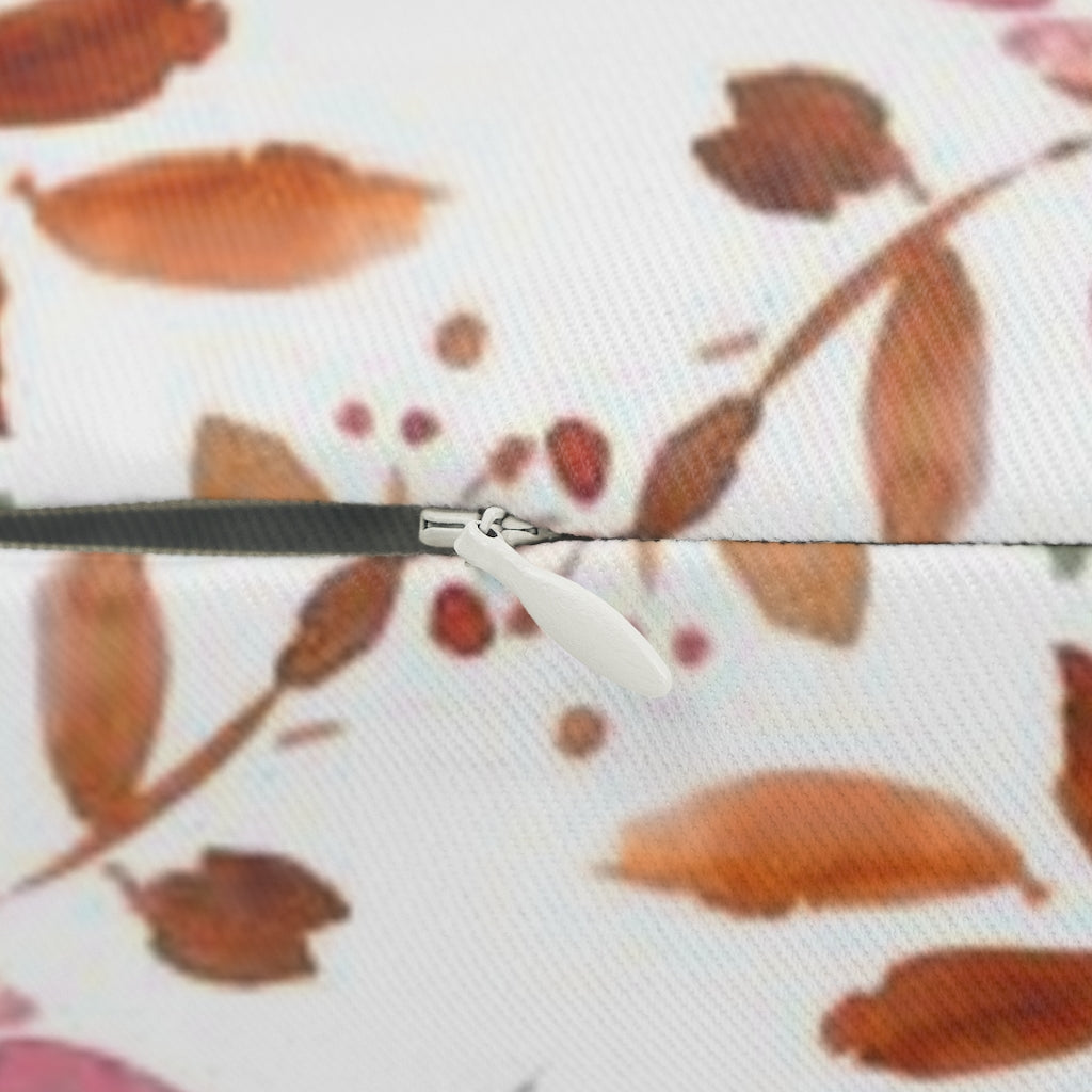 Floral Boho Lumbar Pillow | Wine Red White Peonies