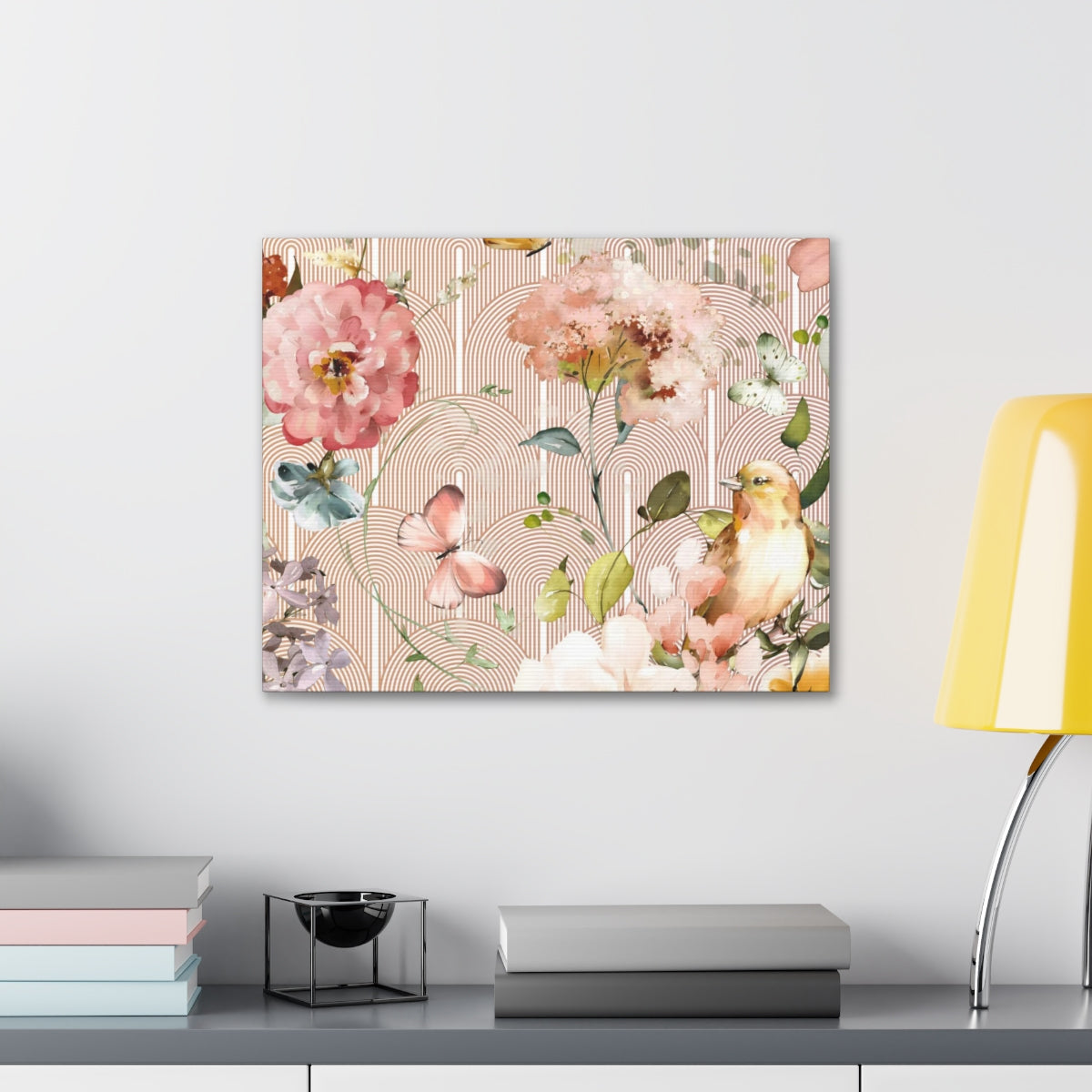 Floral Wall Canvas Print | Secret Garden
