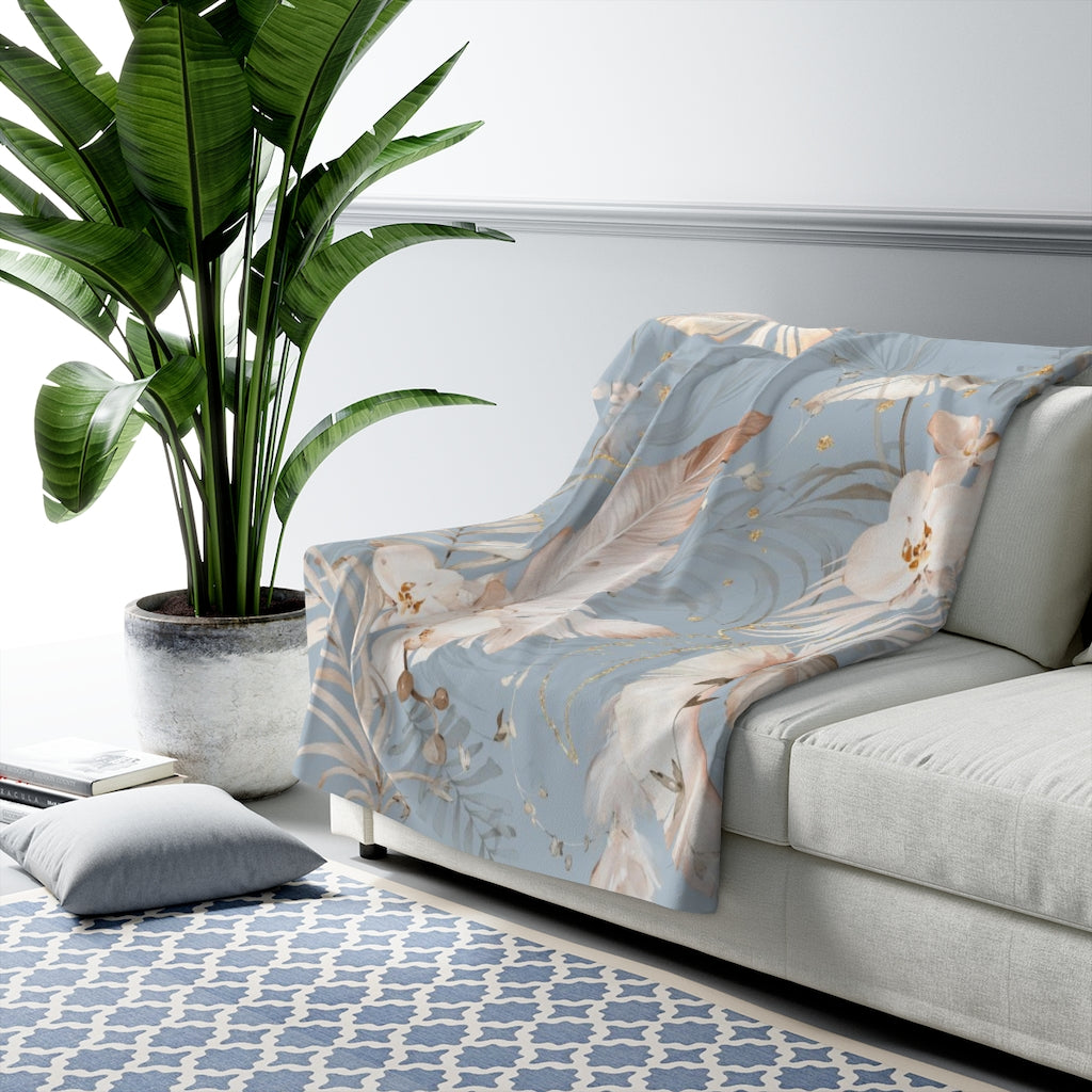 sherpa fleece throw blanket