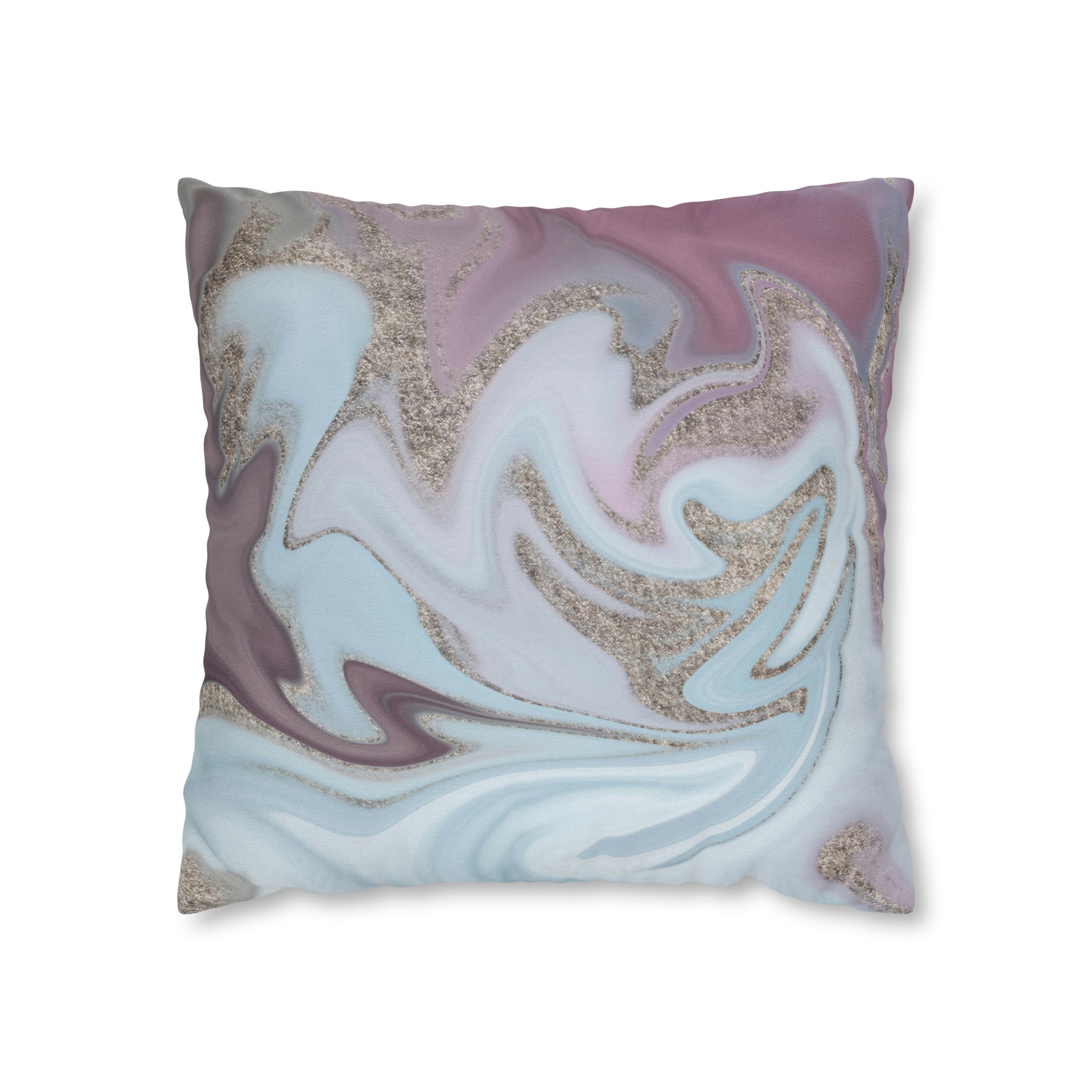 Abstract Boho Pillow Cover | Sky Blue Lavender