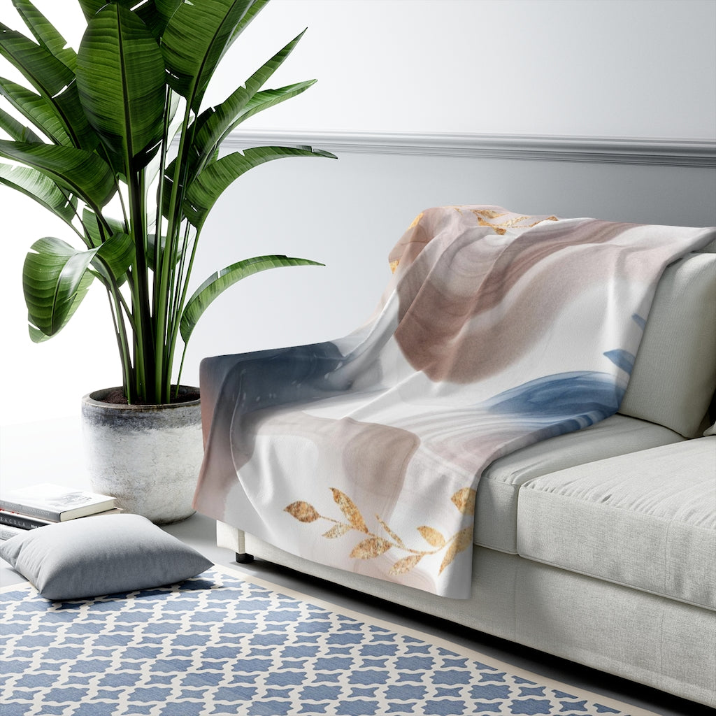sherpa fleece throw blanket