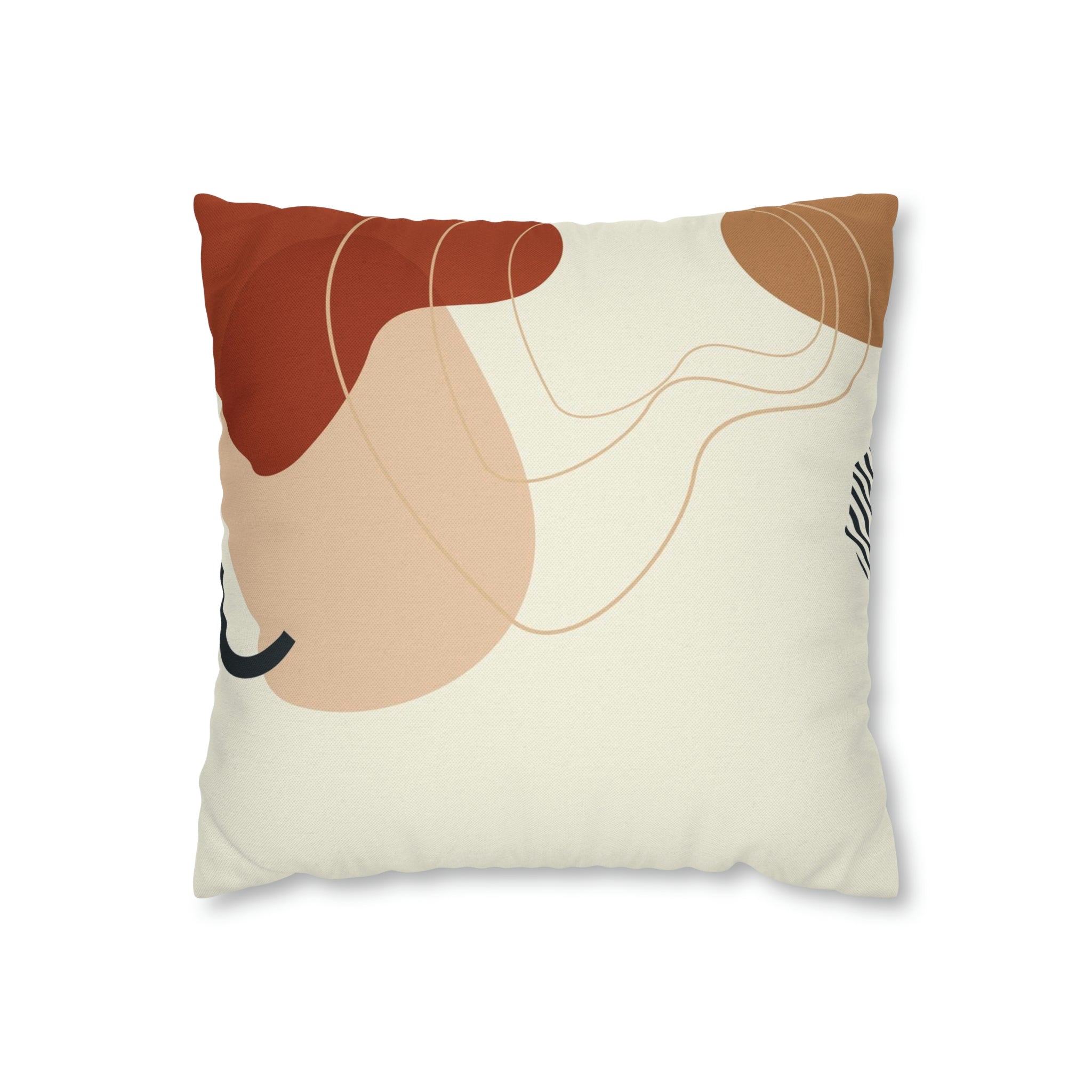 Abstract Pillow Cover | Cream Geometric