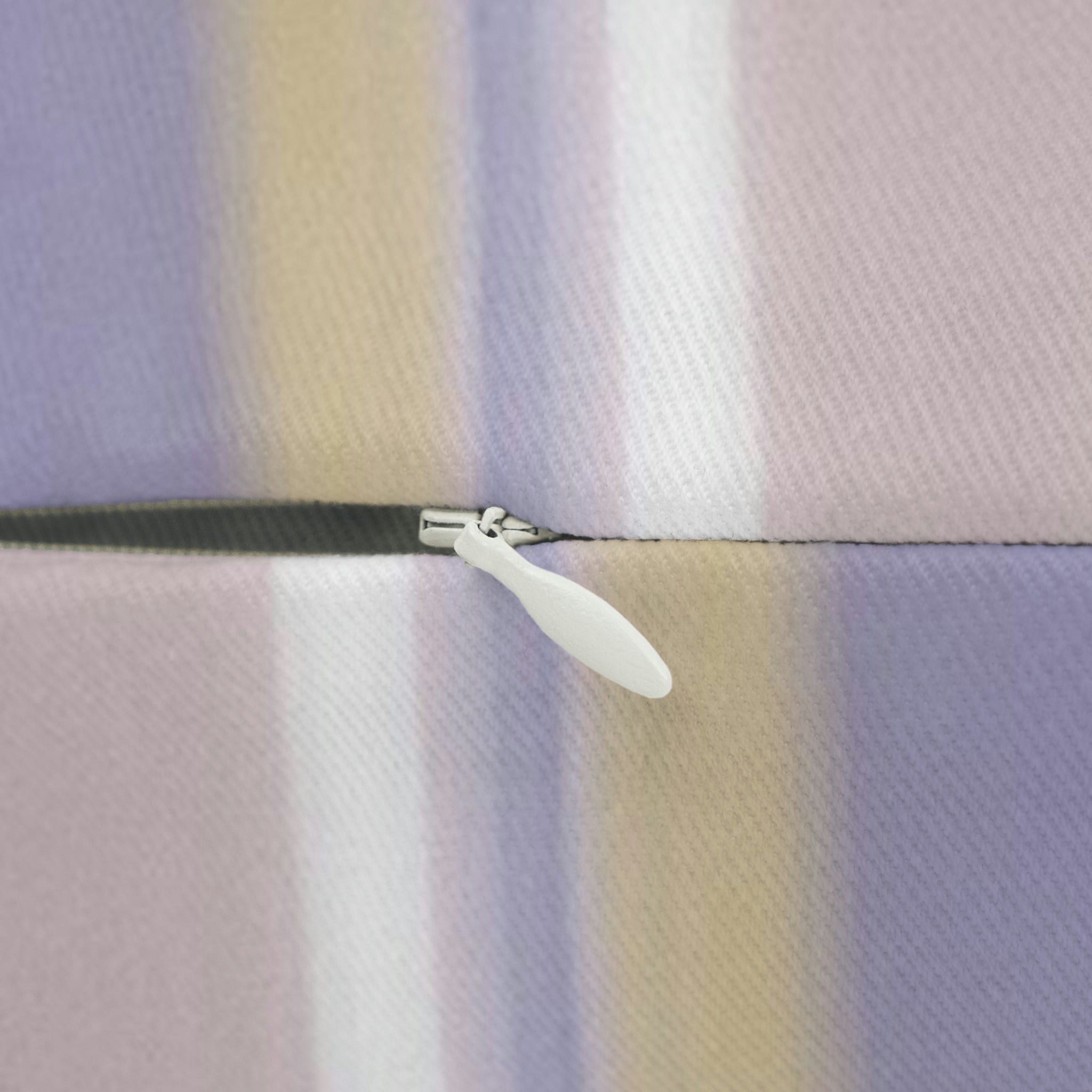 Abstract Lumbar Pillow | Lavender Beige White