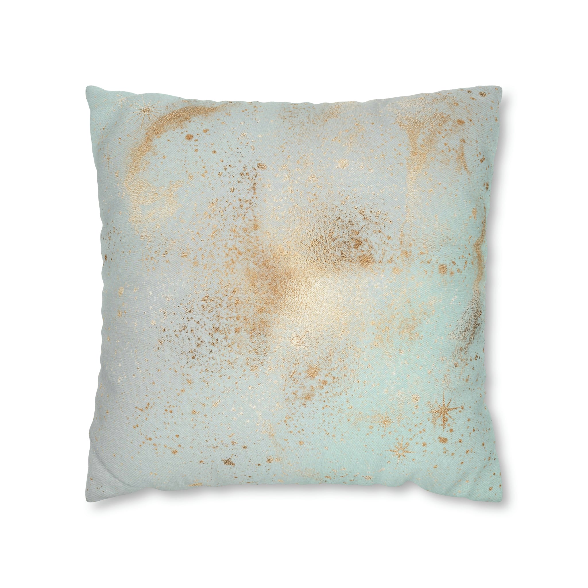 Abstract Pillow Cover | Mint Green Blue Beige