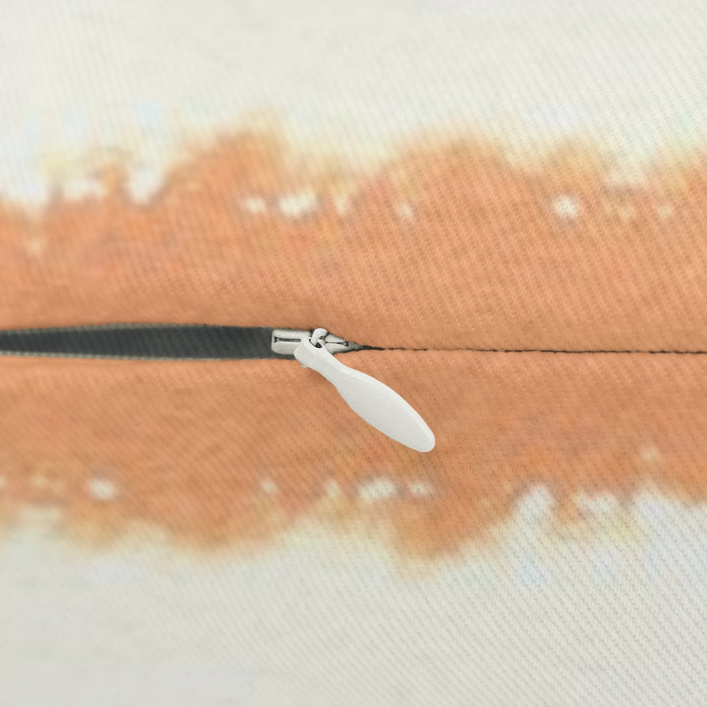 Abstract Boho Lumbar Pillow | Yellow Blue Orange