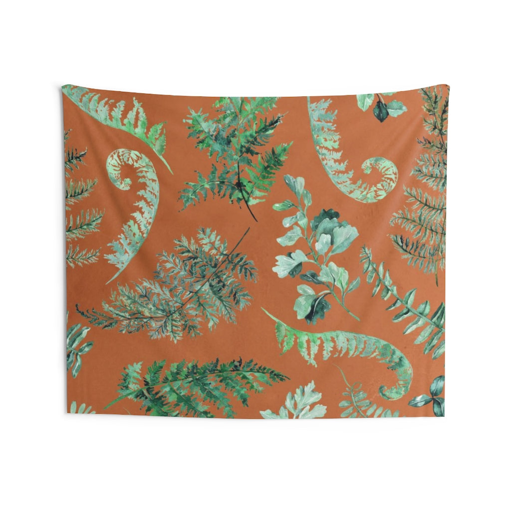 Floral Tapestry | Rust Terracotta Green