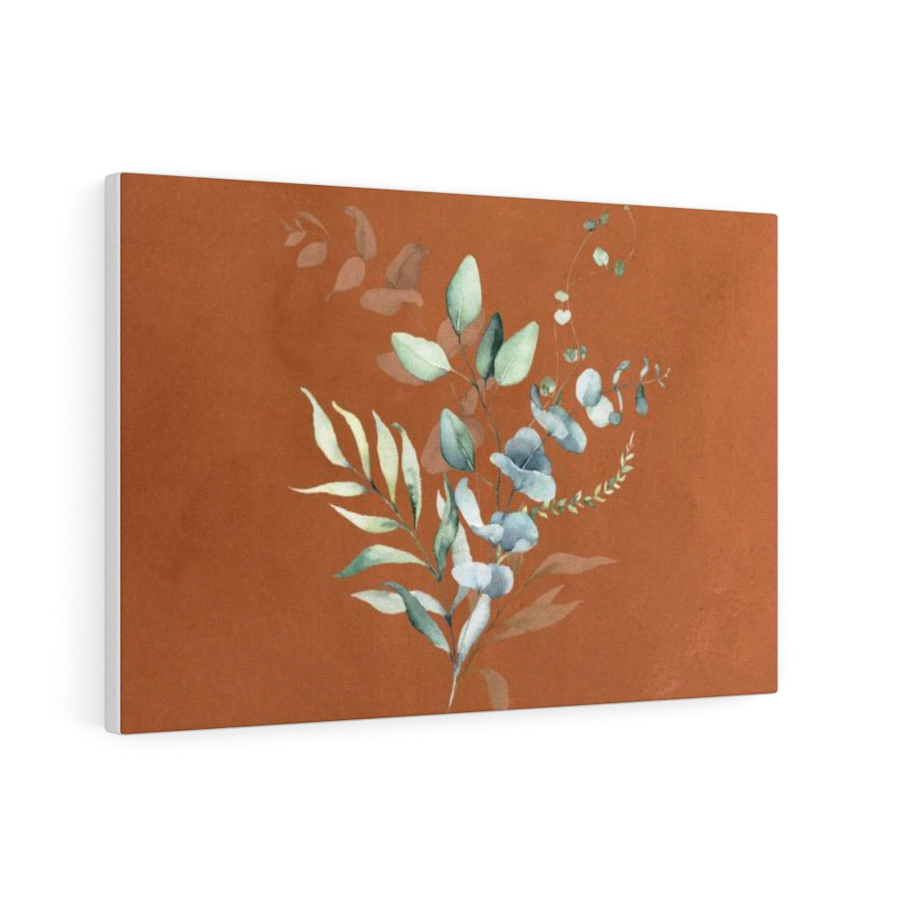FLORAL WALL CANVAS ART | Terracotta Green Eucalyptus