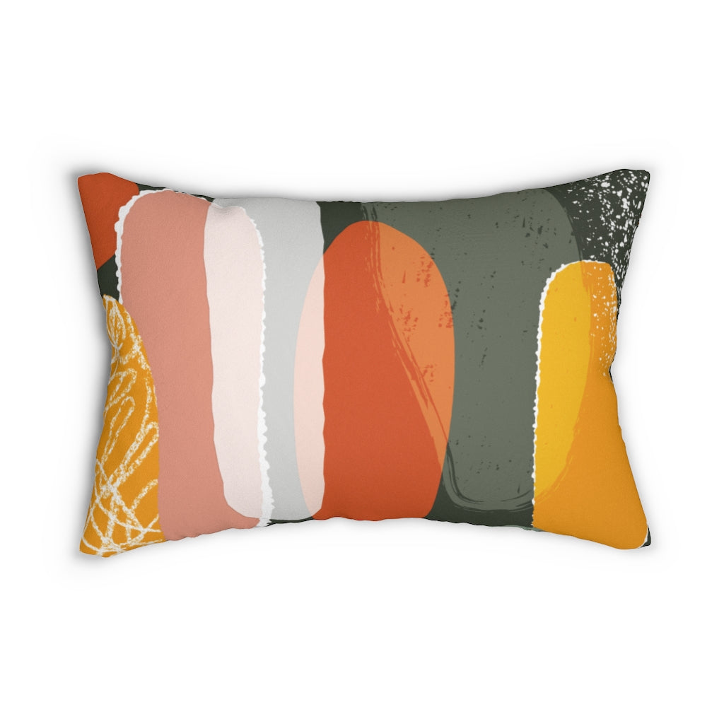Lumbar rectangle throw pillow