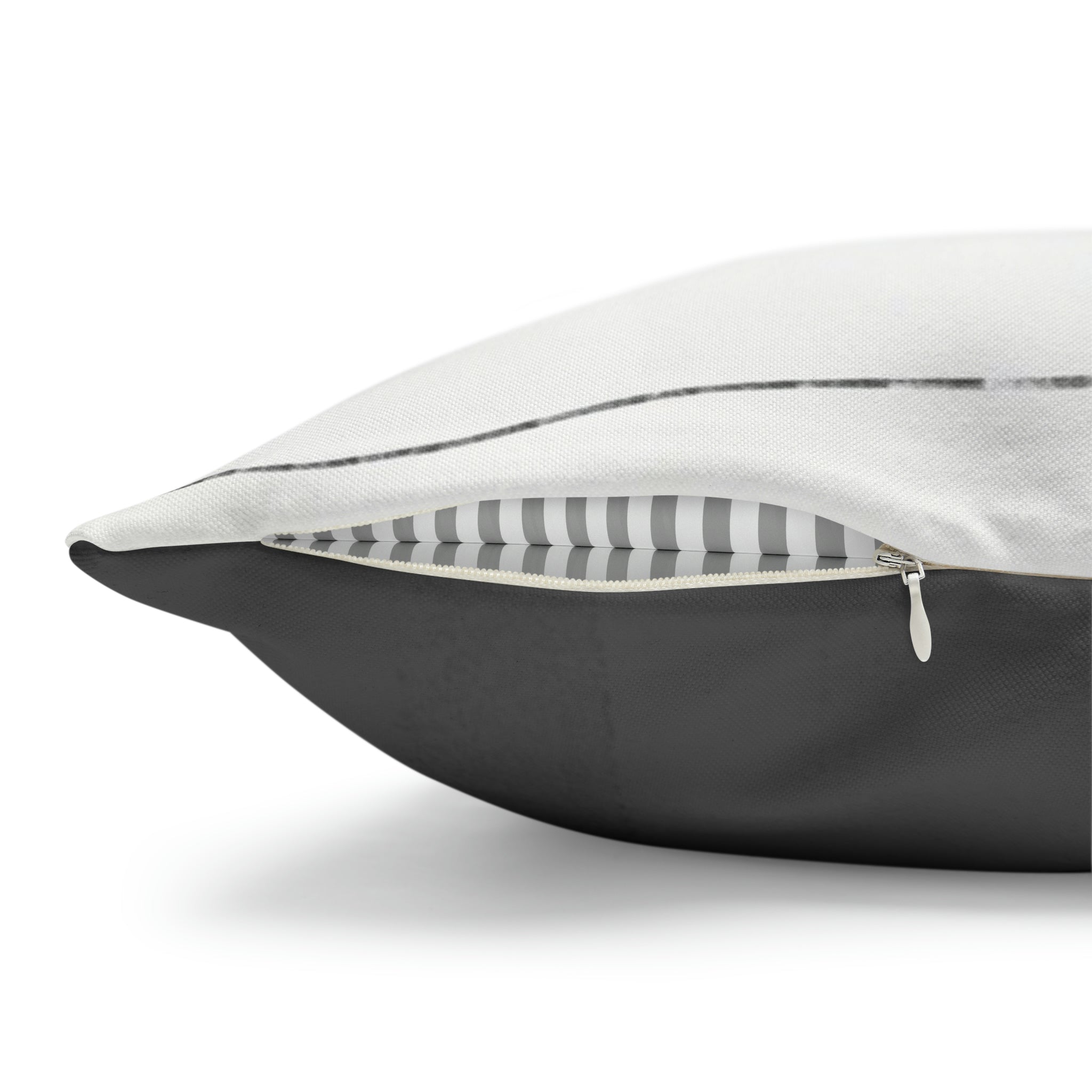 Abstract Boho Pillow Cover | Grey White