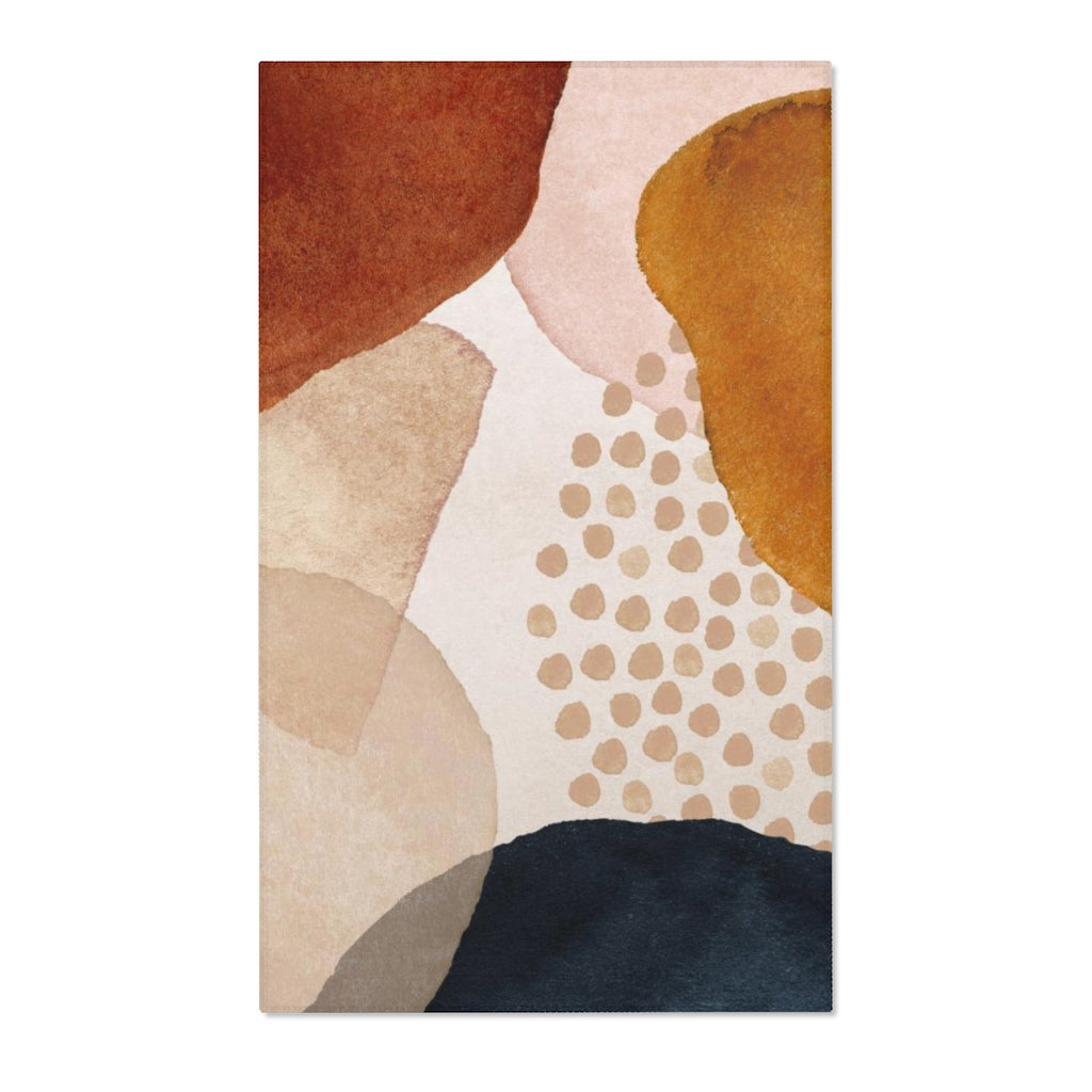 Boho Area Rug | Blush Pink Beige