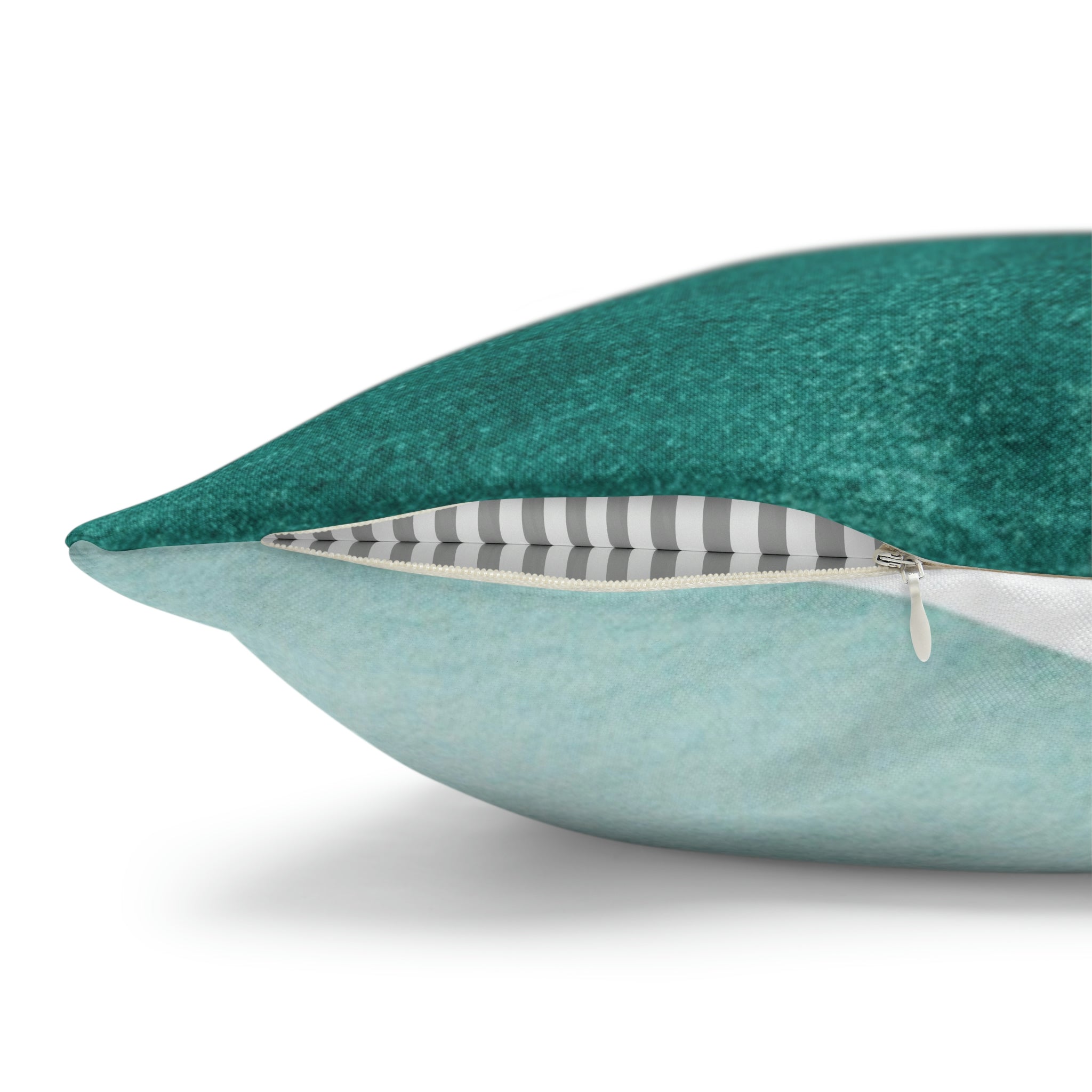 Abstract Boho Pillow Cover | Green Teal Gold