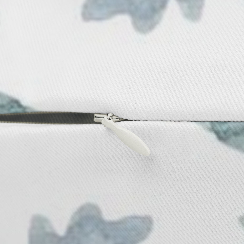 Floral Boho Lumbar Pillow | White Green Purple