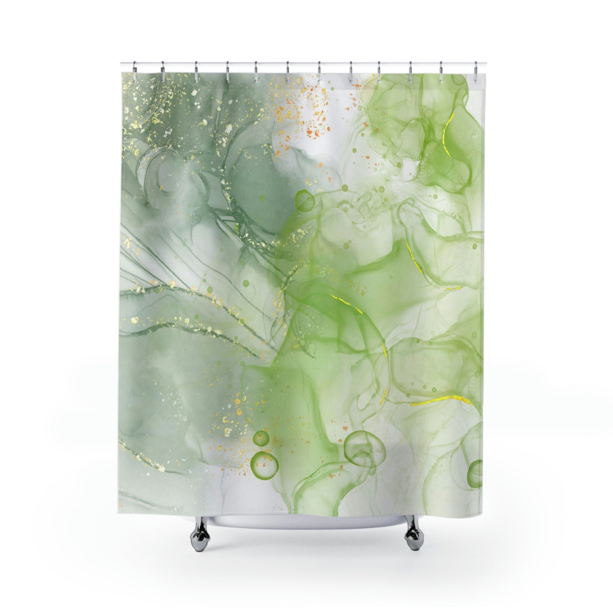 modern boho fabric shower curtain