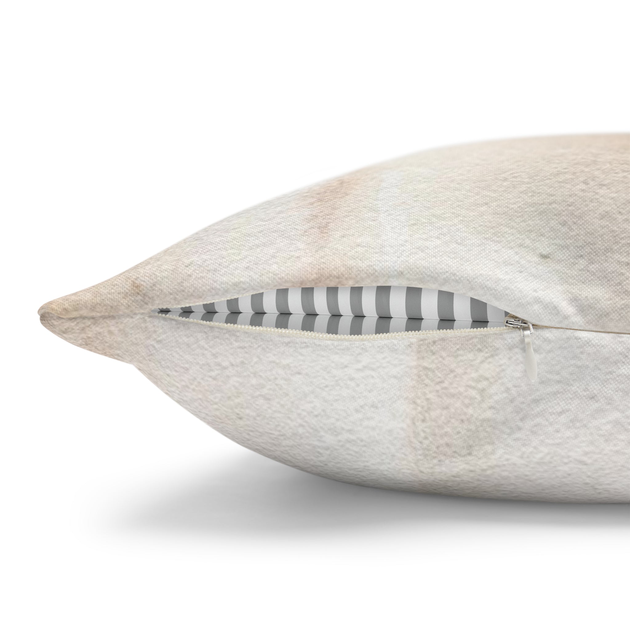 Abstract Pillow Cover | Blush Beige Black Beige Ombre