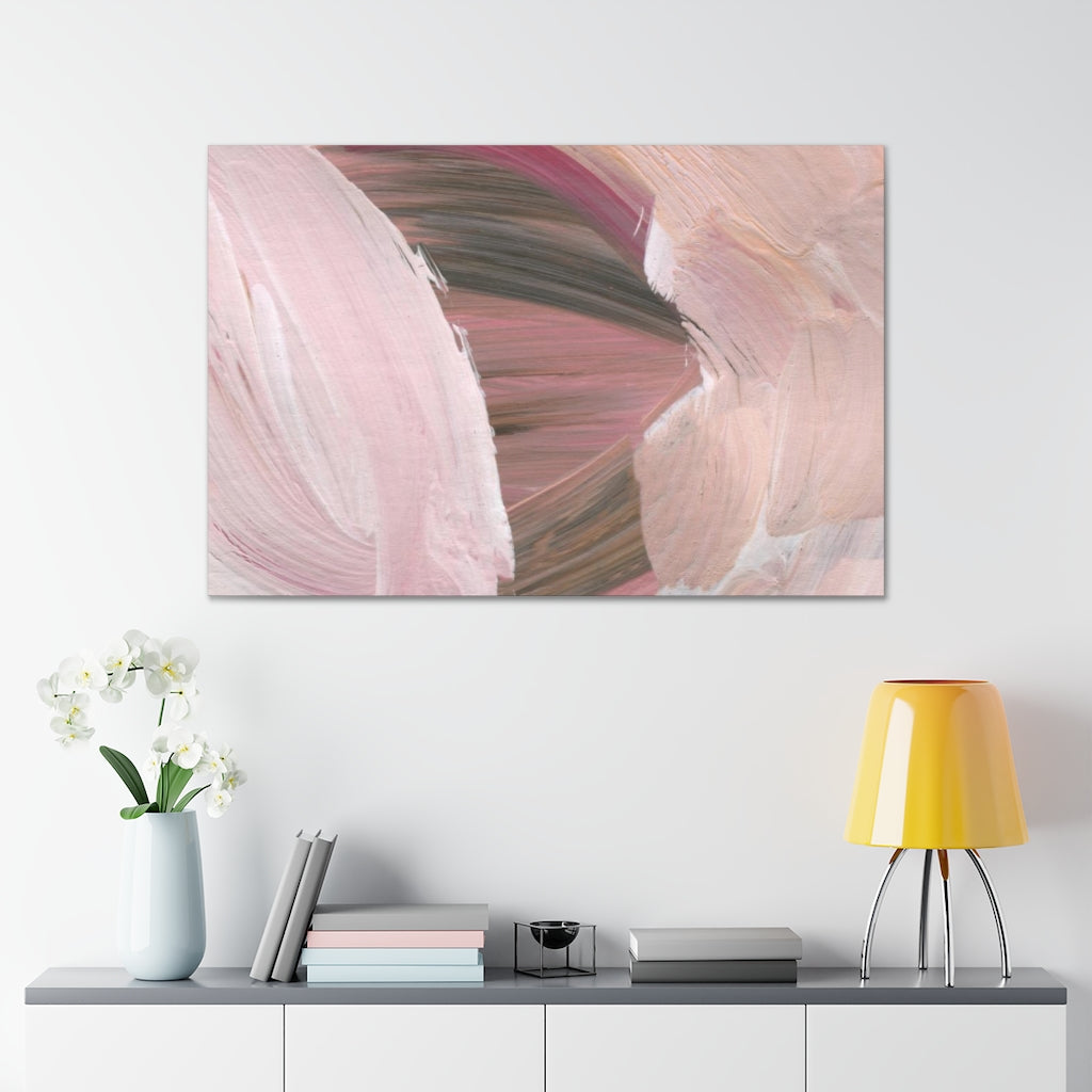 Abstract Canvas Wall Art | Blush Pink