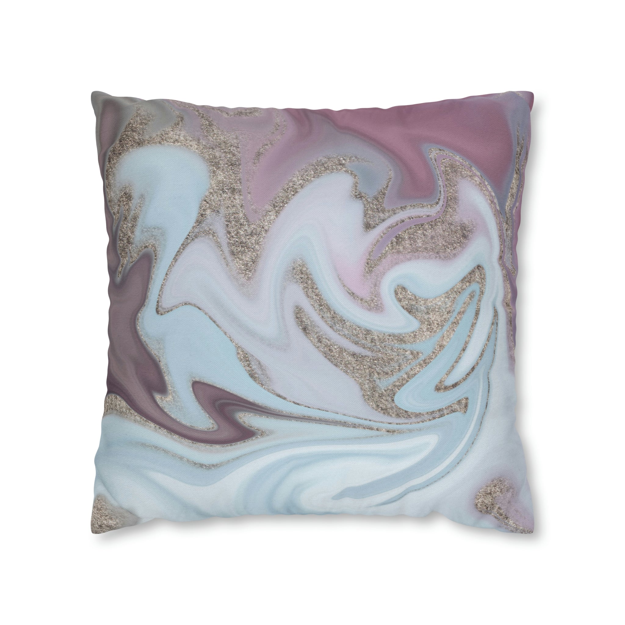 Abstract Boho Pillow Cover | Sky Blue Lavender