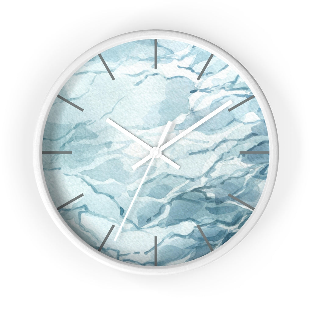 Ocean Blue | Wood Wall Clock 10"