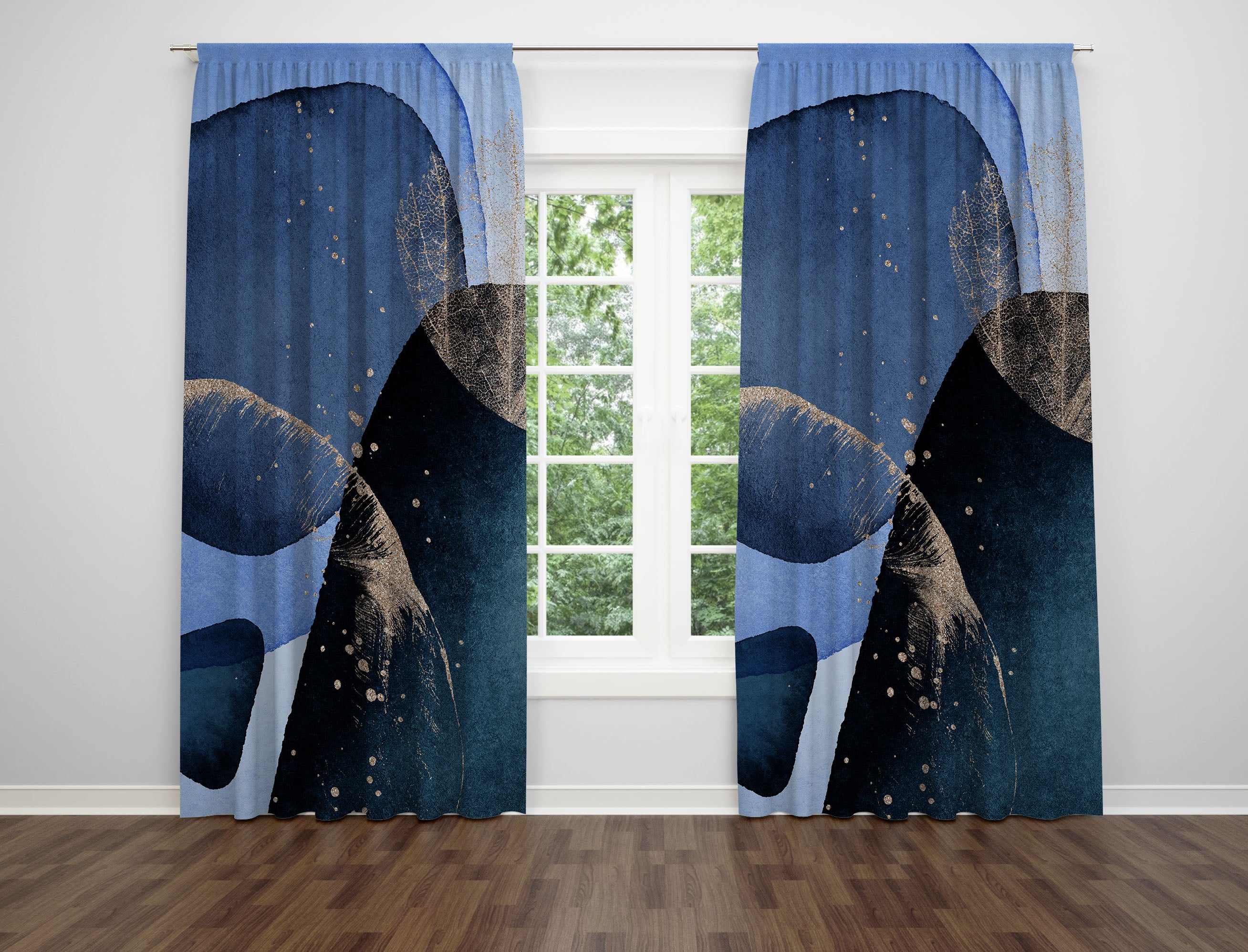 modern abstract, unique window curtains