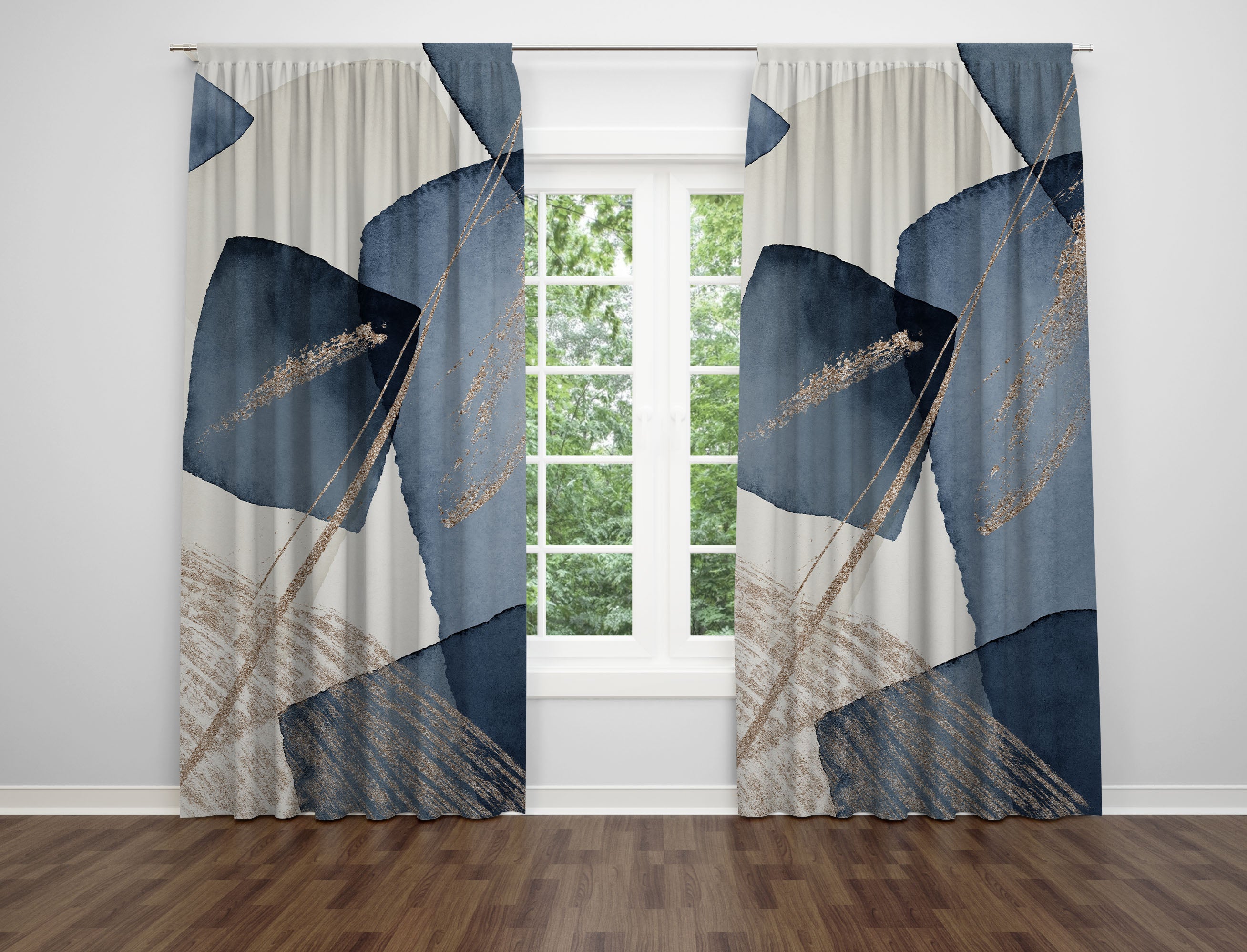 modern abstract, unique window curtains