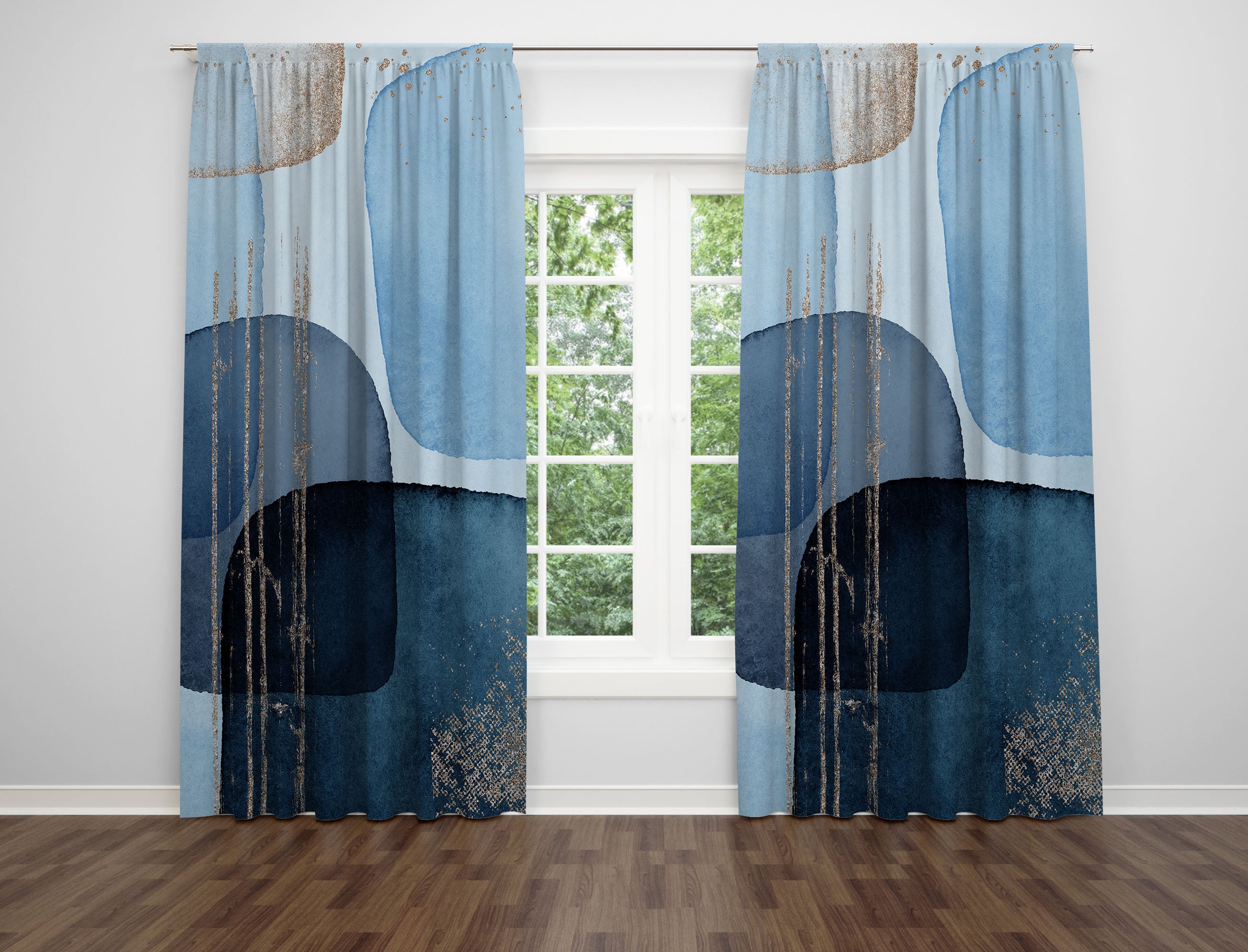 modern abstract, unique window curtains